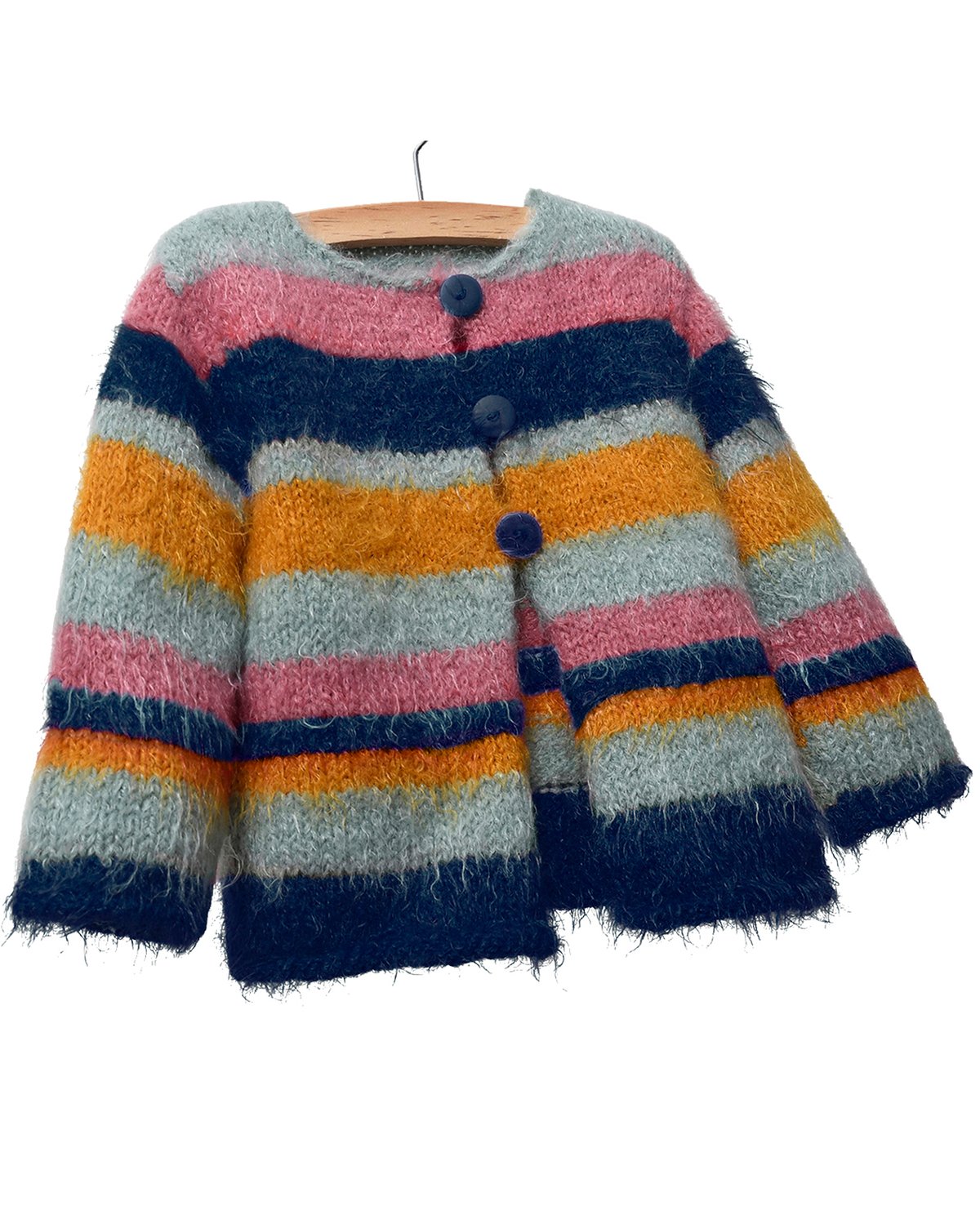 Gilet Rayé Gris Et Rose Captain Tortue - Taille 10 Ans Fille, Occasion Très Bon État