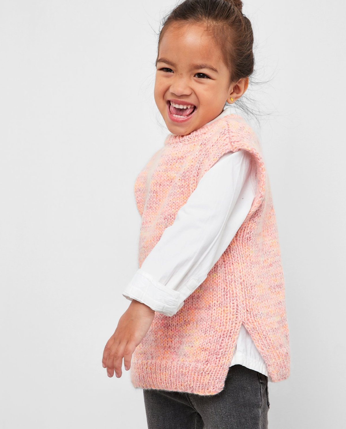 Modèle Pull Sans Manches Fille Kim