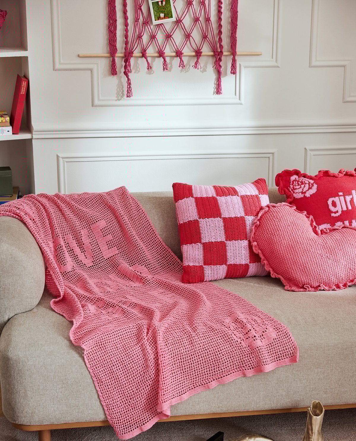 Knitting Pattern The Myself Throw Pillow