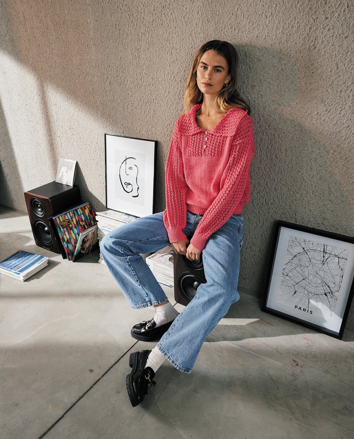 Women's Wimbledon Sweater Model