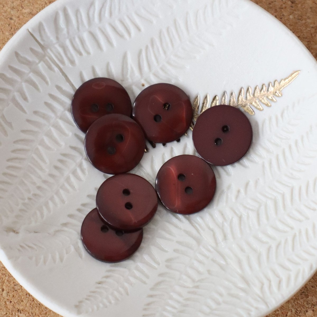 Set of 6 Sparkle Buttons 18mm