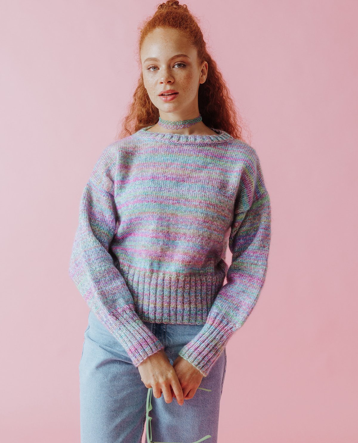 Kit Tricot Pull Femme Rayé Tiléo - Modèle Facile Pour Débutantes Avec Laine Pingo Fiesta