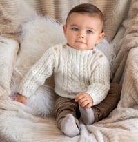 MODÈLE PULL LAYETTE TORSADÉ PARTNER 3.5 • Phildar • Happywool
