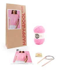 Women's Alpaca Sweater Knitting Kit - Carla