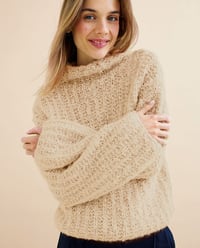 Women's Mohair Sweater Knitting Kit Bertille