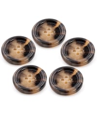 Lot De 5 Boutons Corne Brillant_review