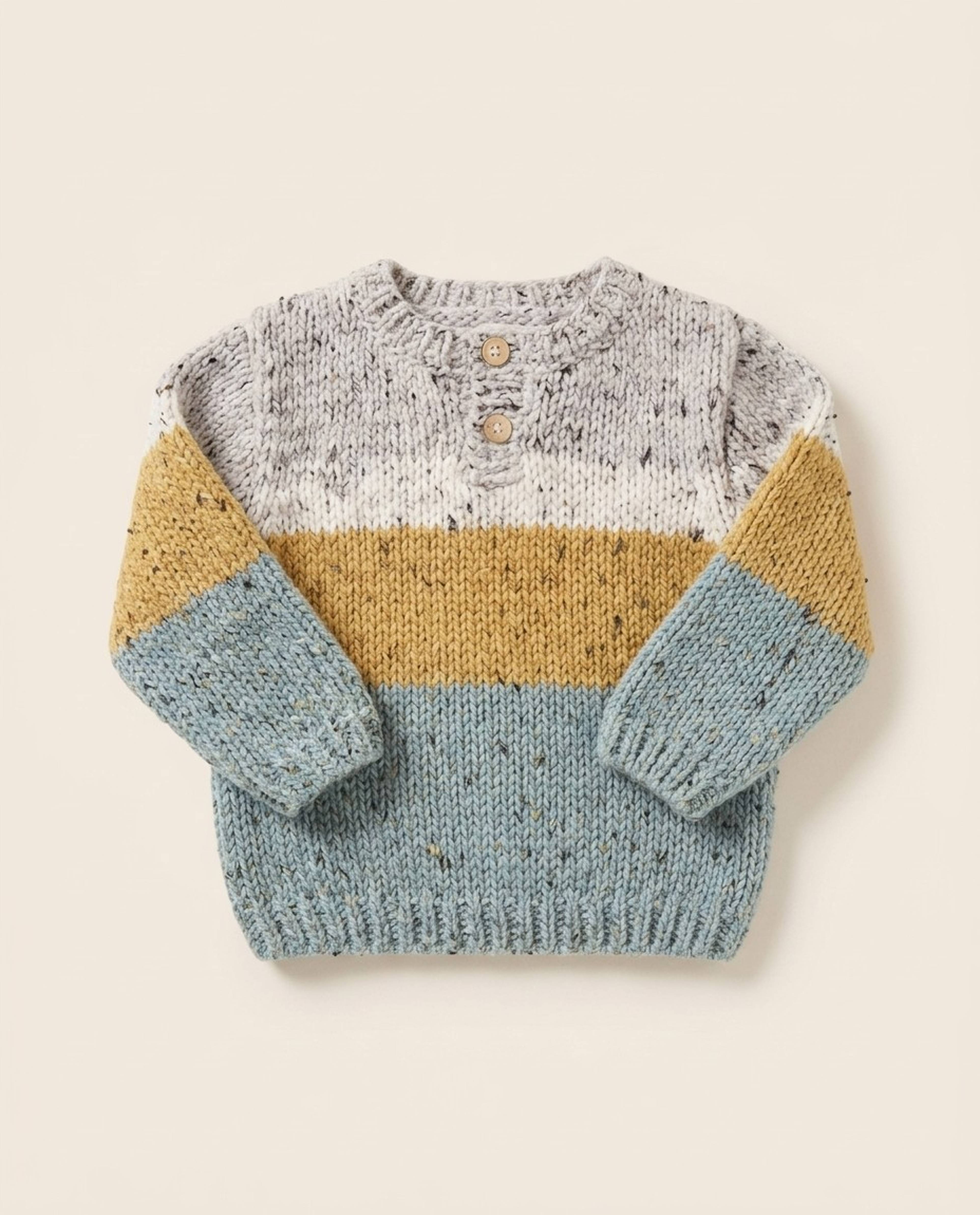 Boys' Sweater Pattern Nino Phil Tweedy