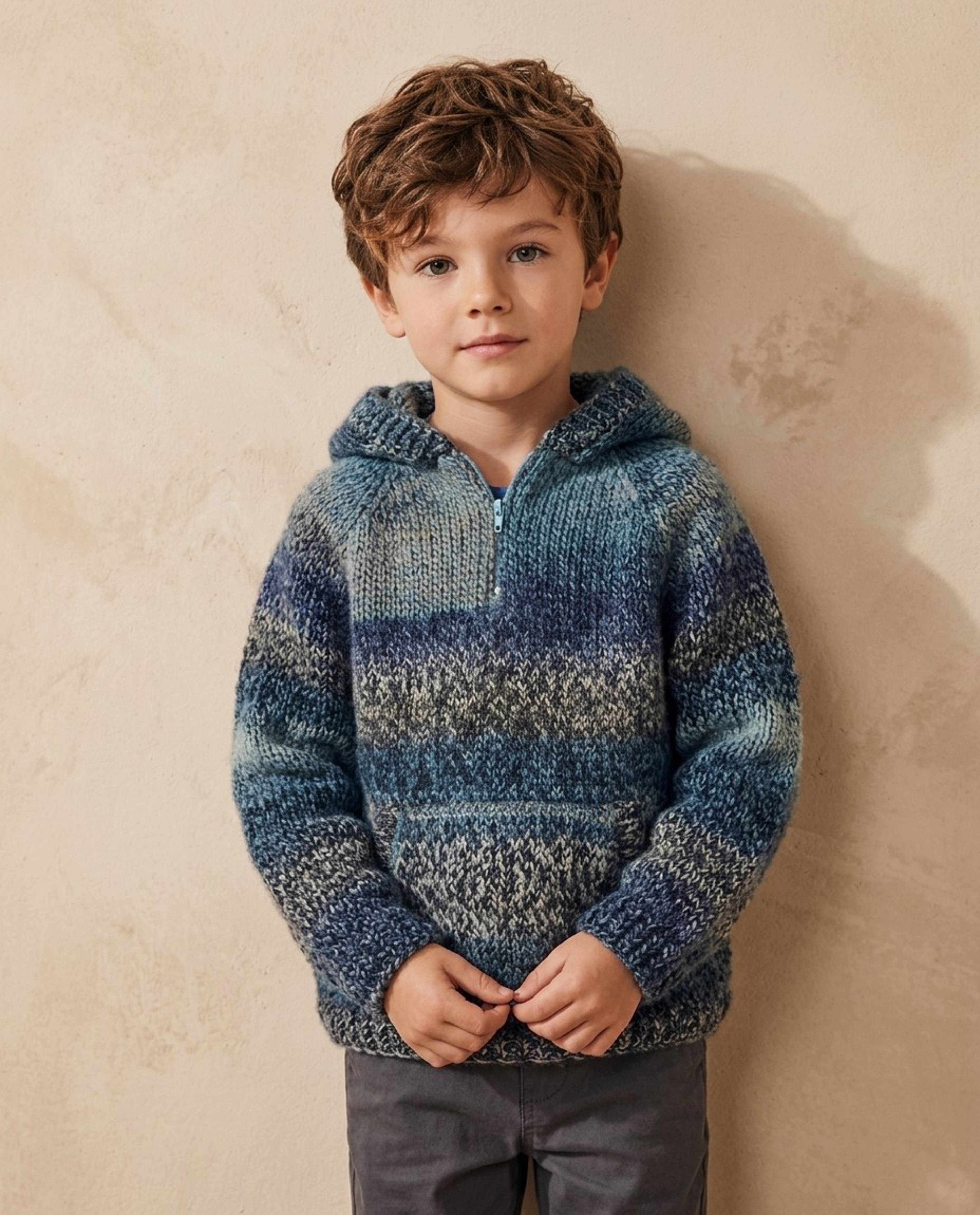 Modèle Pull Garçon Matéo Phil Mikado