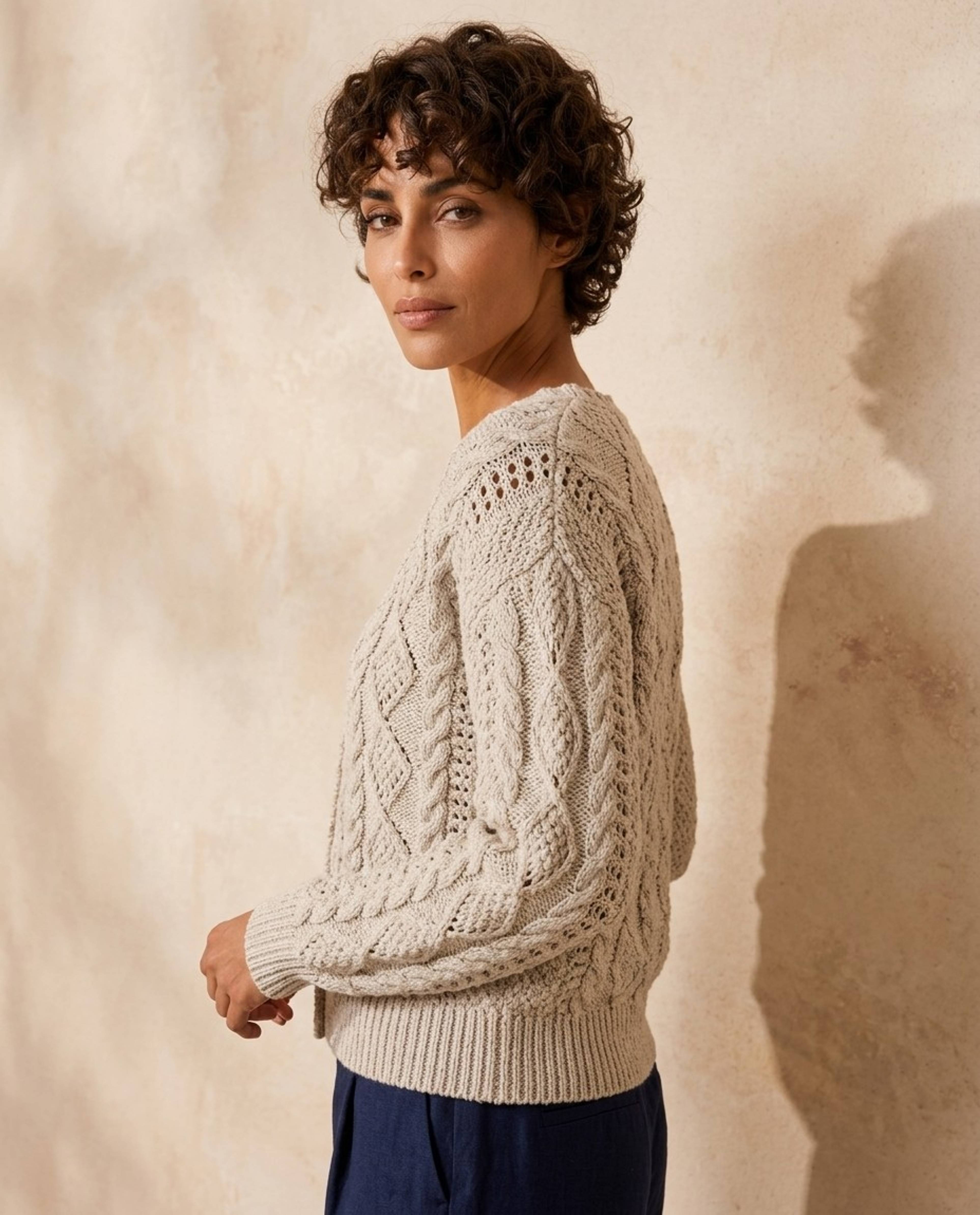 Yuna Gilet Model Phil Alpaca Katoen