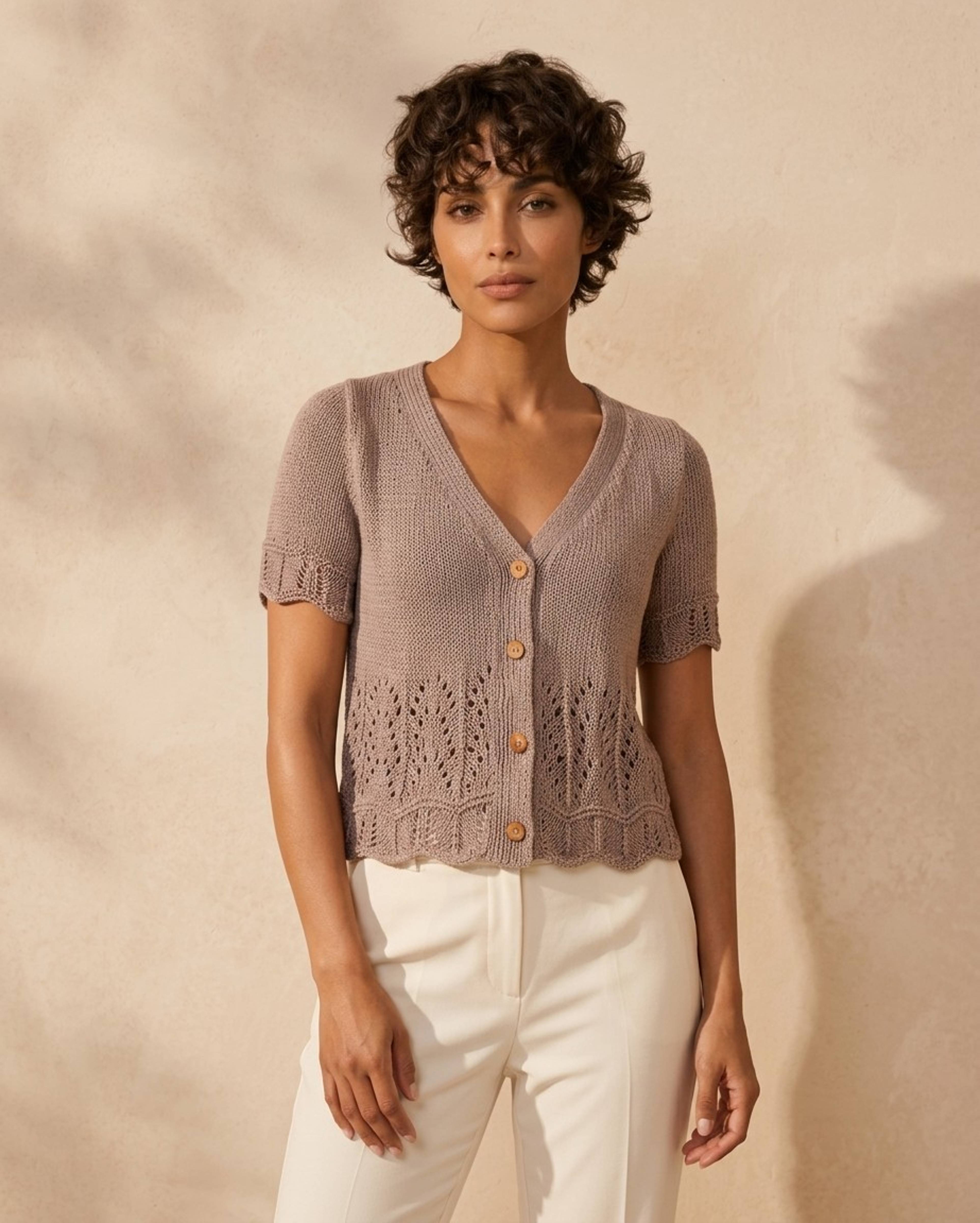 Modèle Gilet Court Femme Angie