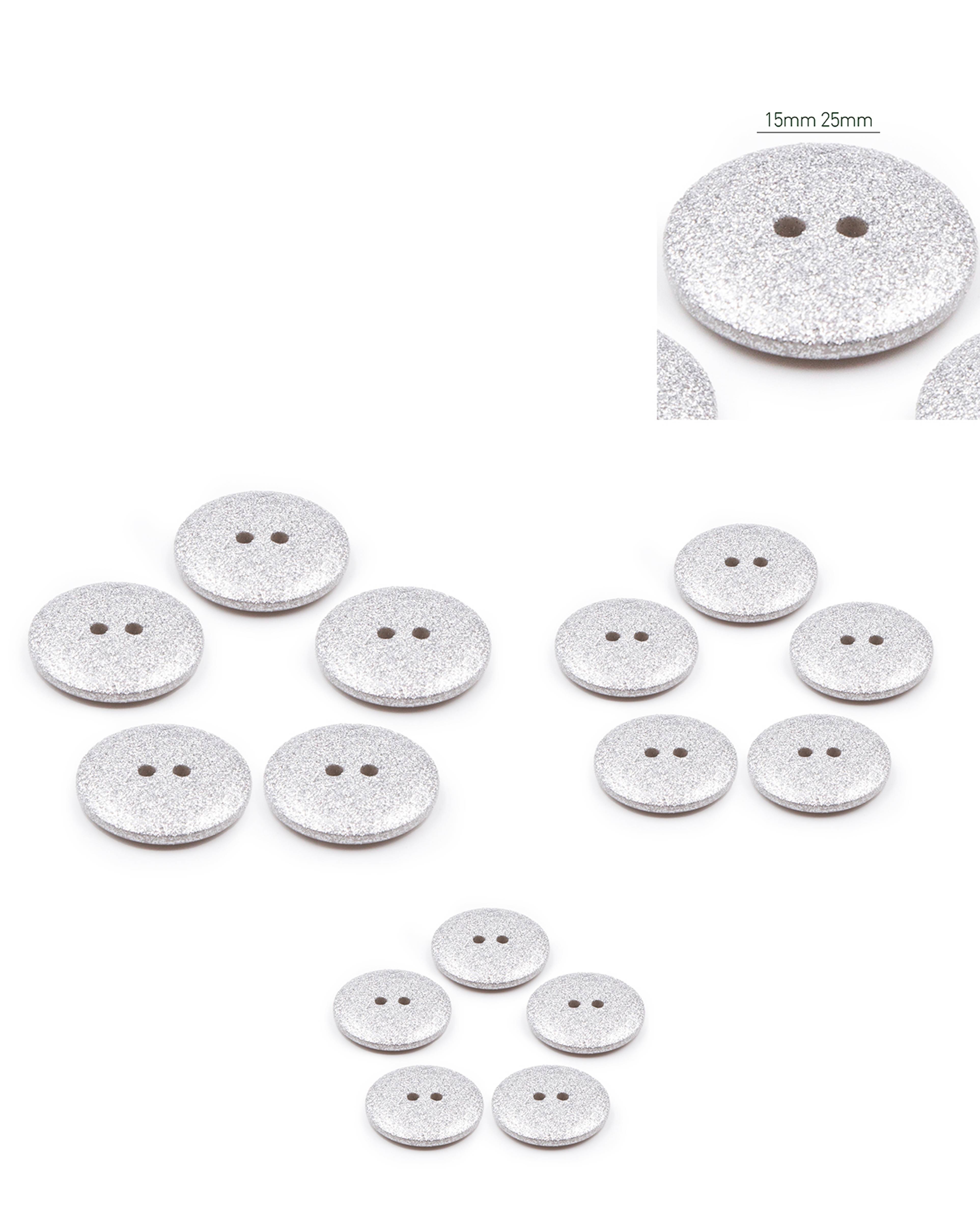 Lot De 5 Boutons Ronds Colorés