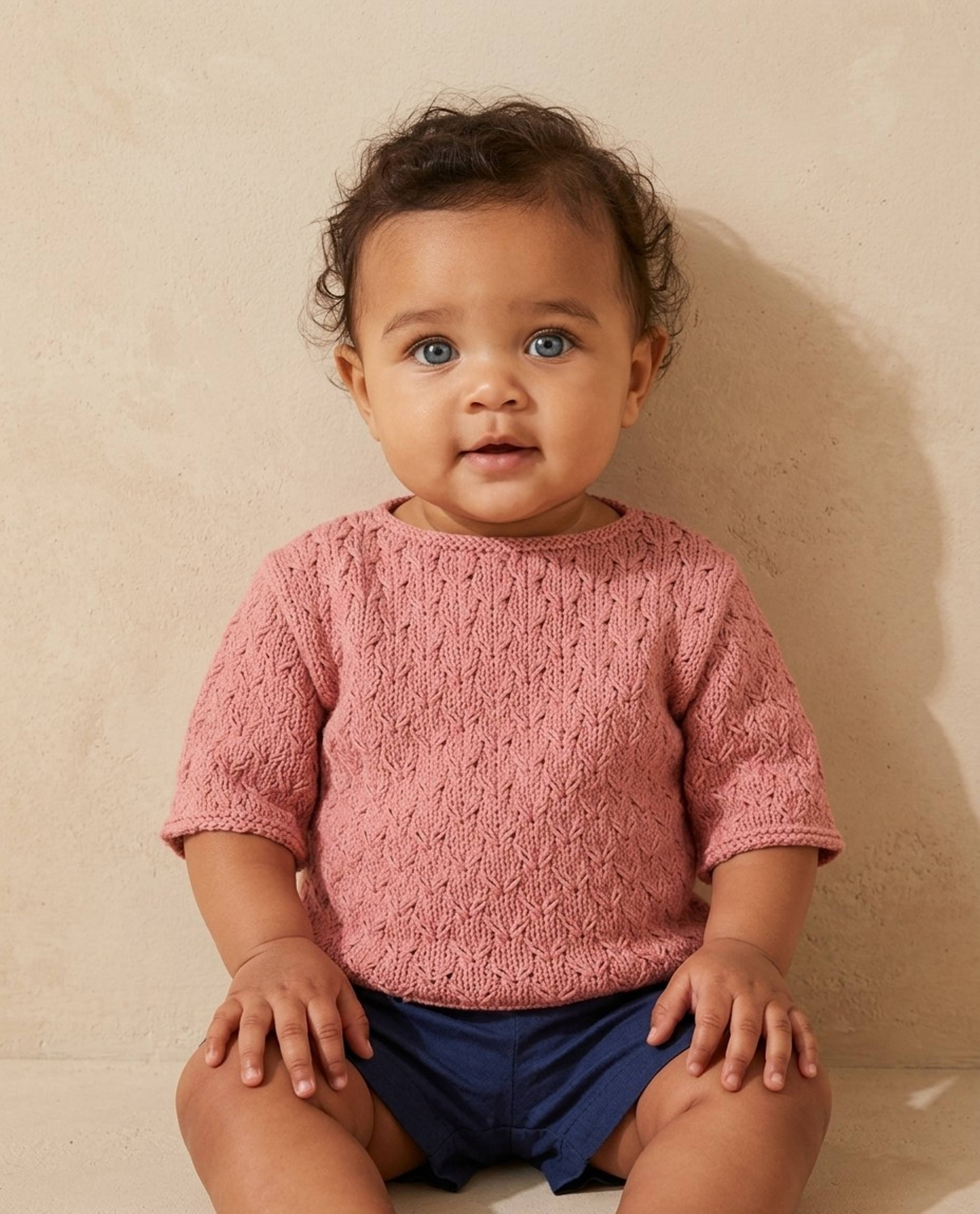 Modèle Pull Fille Véra Phil Ecocoton