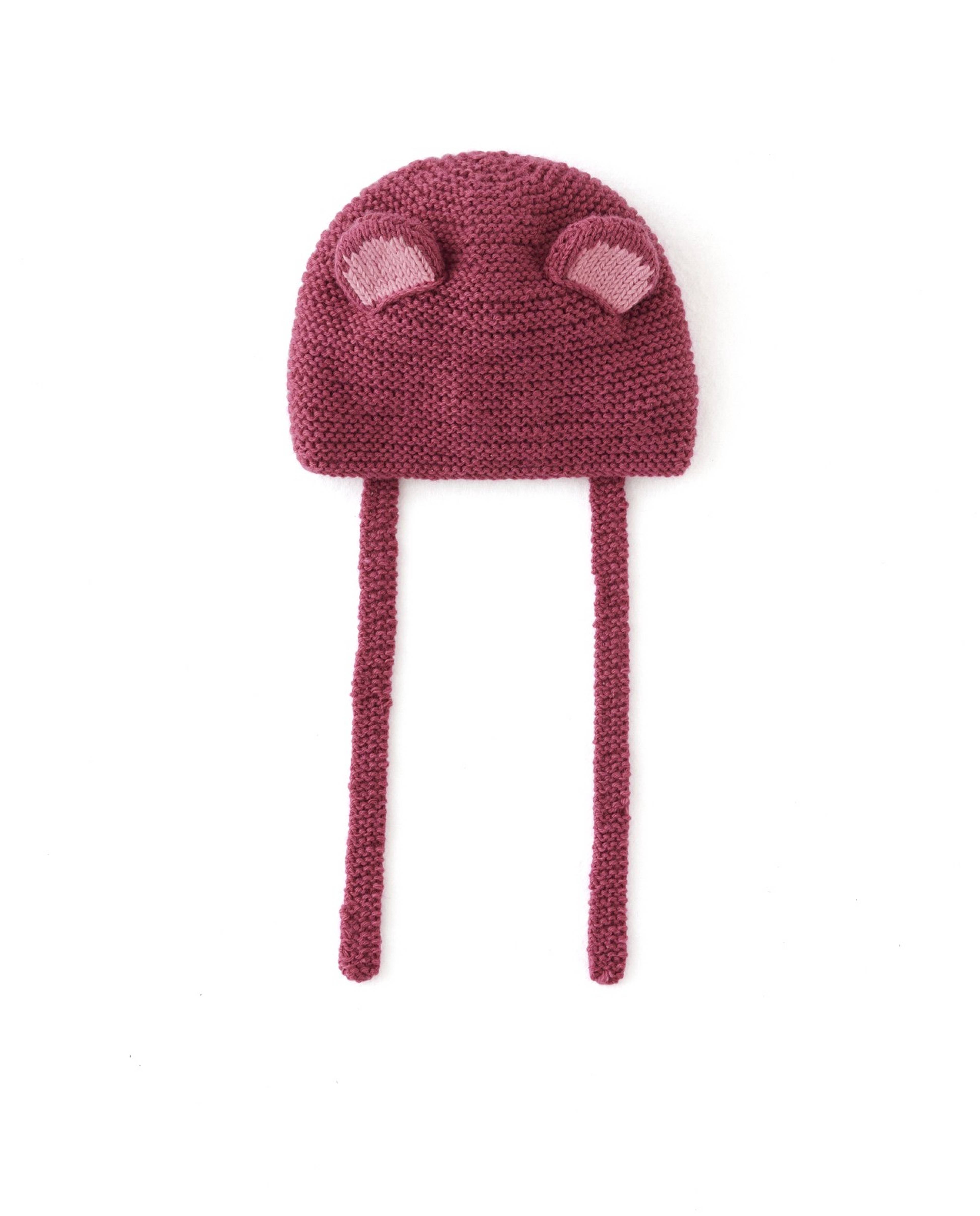 Modèle Bonnet Bébé Handi Lie De Vin