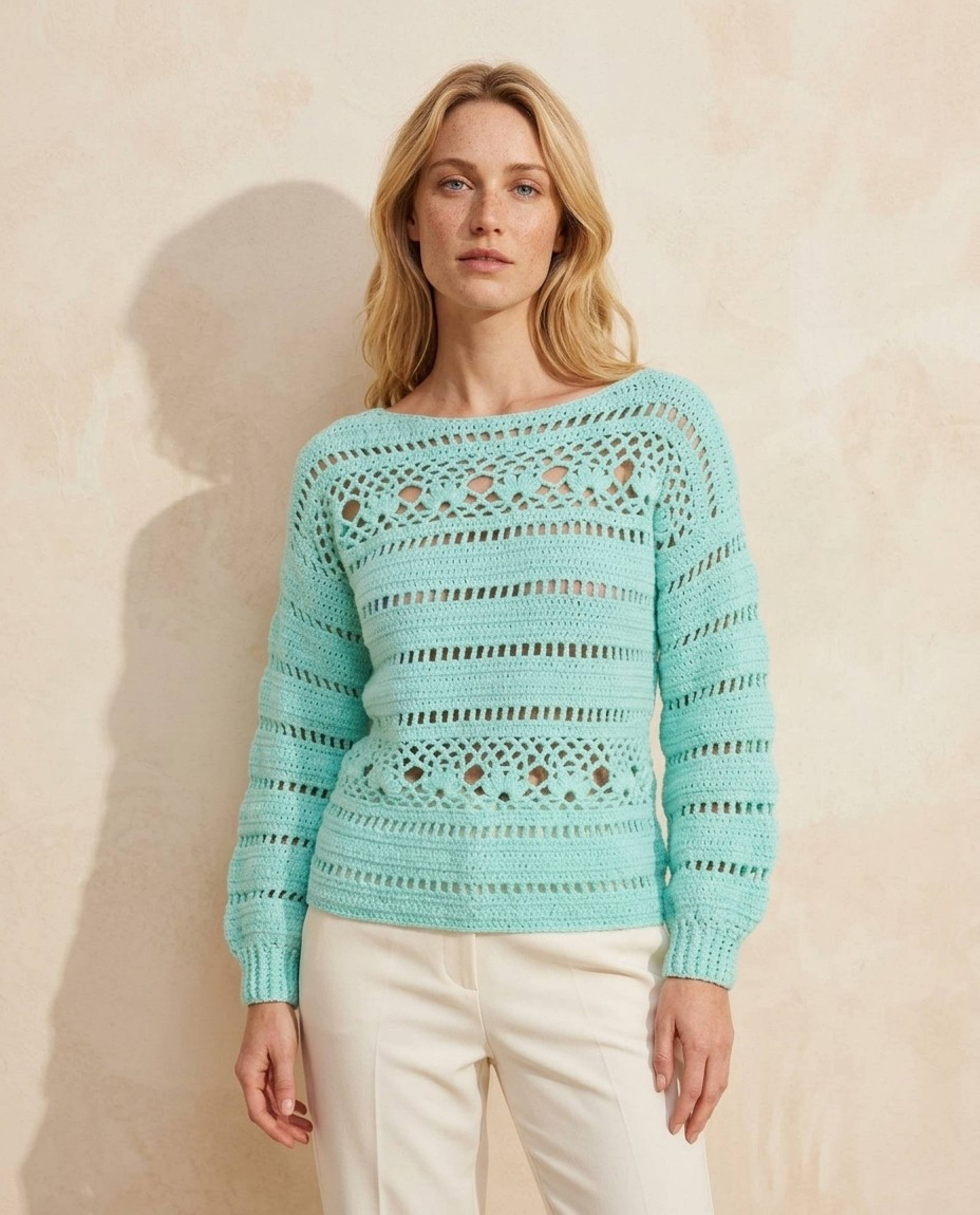 Modèle Pull Femme Blanca Phil Cabotine