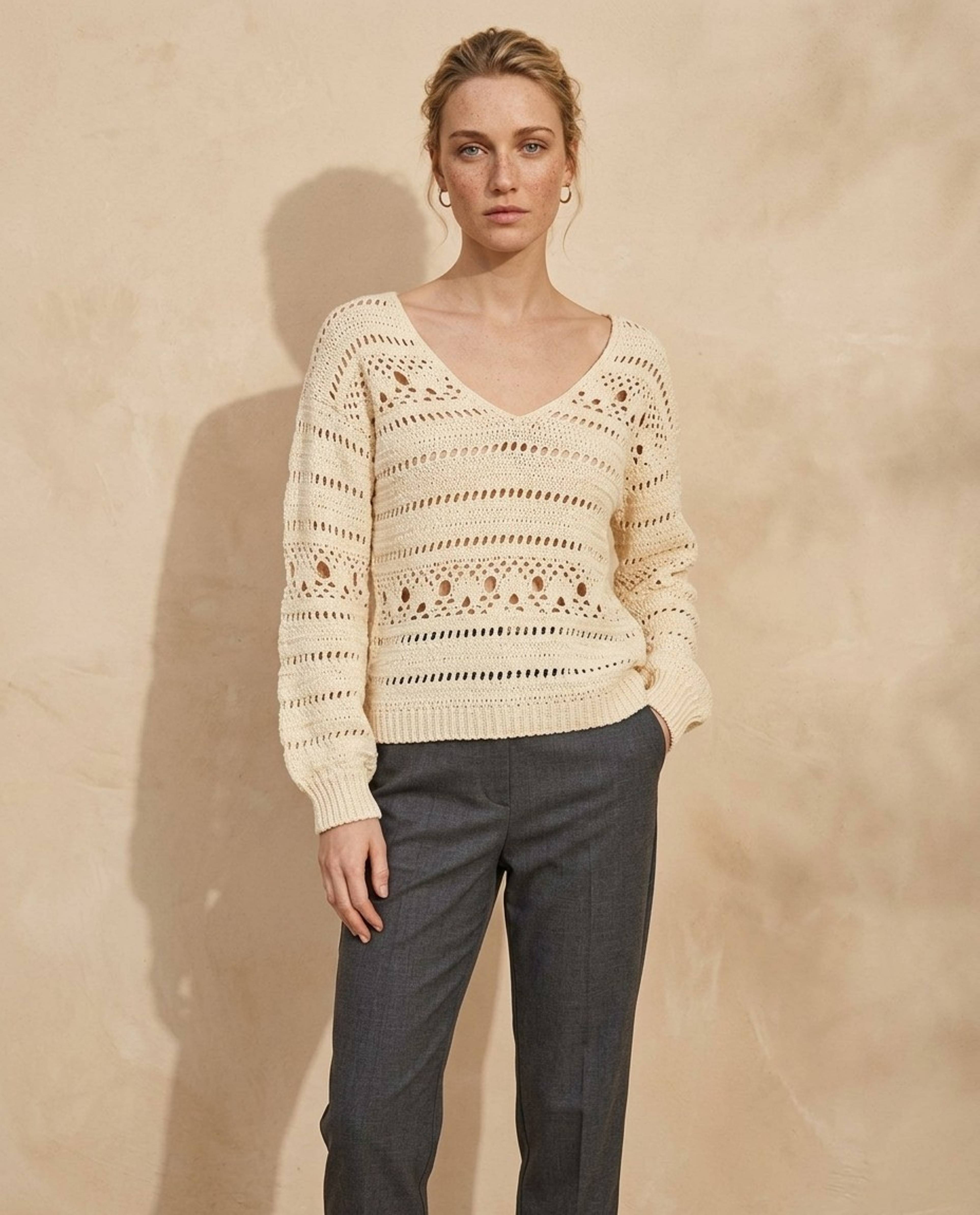 Modèle Pull Femme Blanca Phil Cabotine