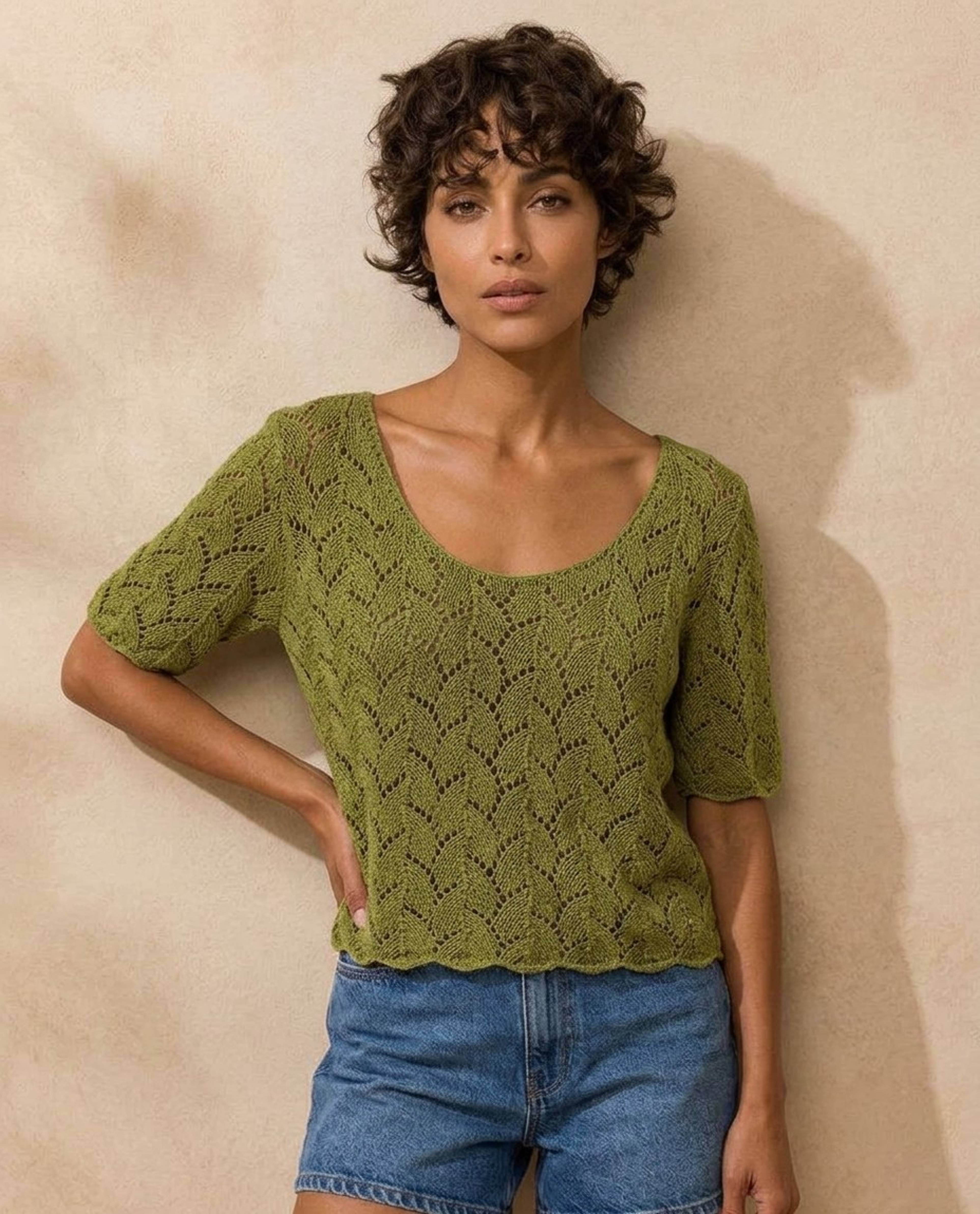 Cadaques Women's Sweater Pattern