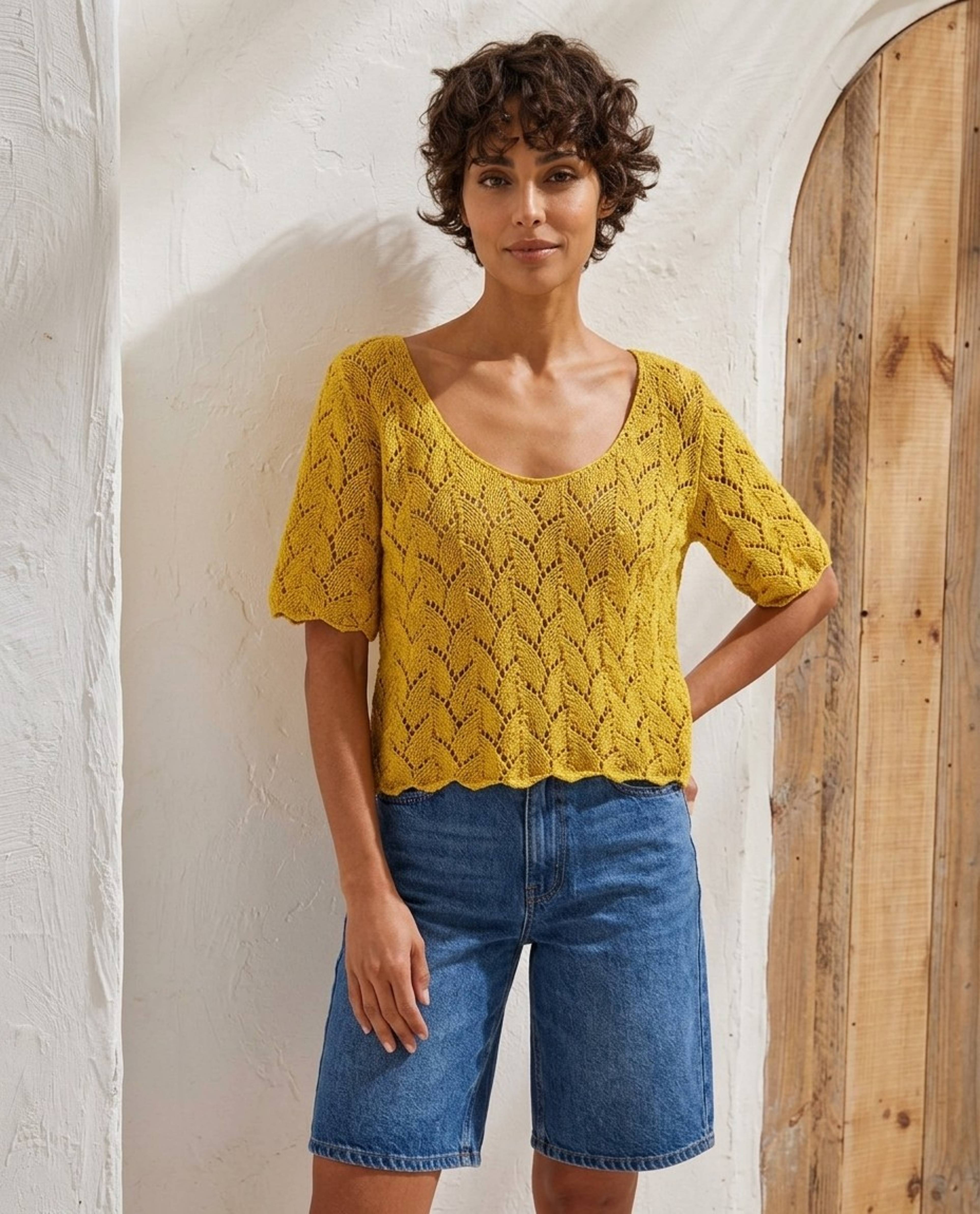 Cadaques Women's Sweater Pattern