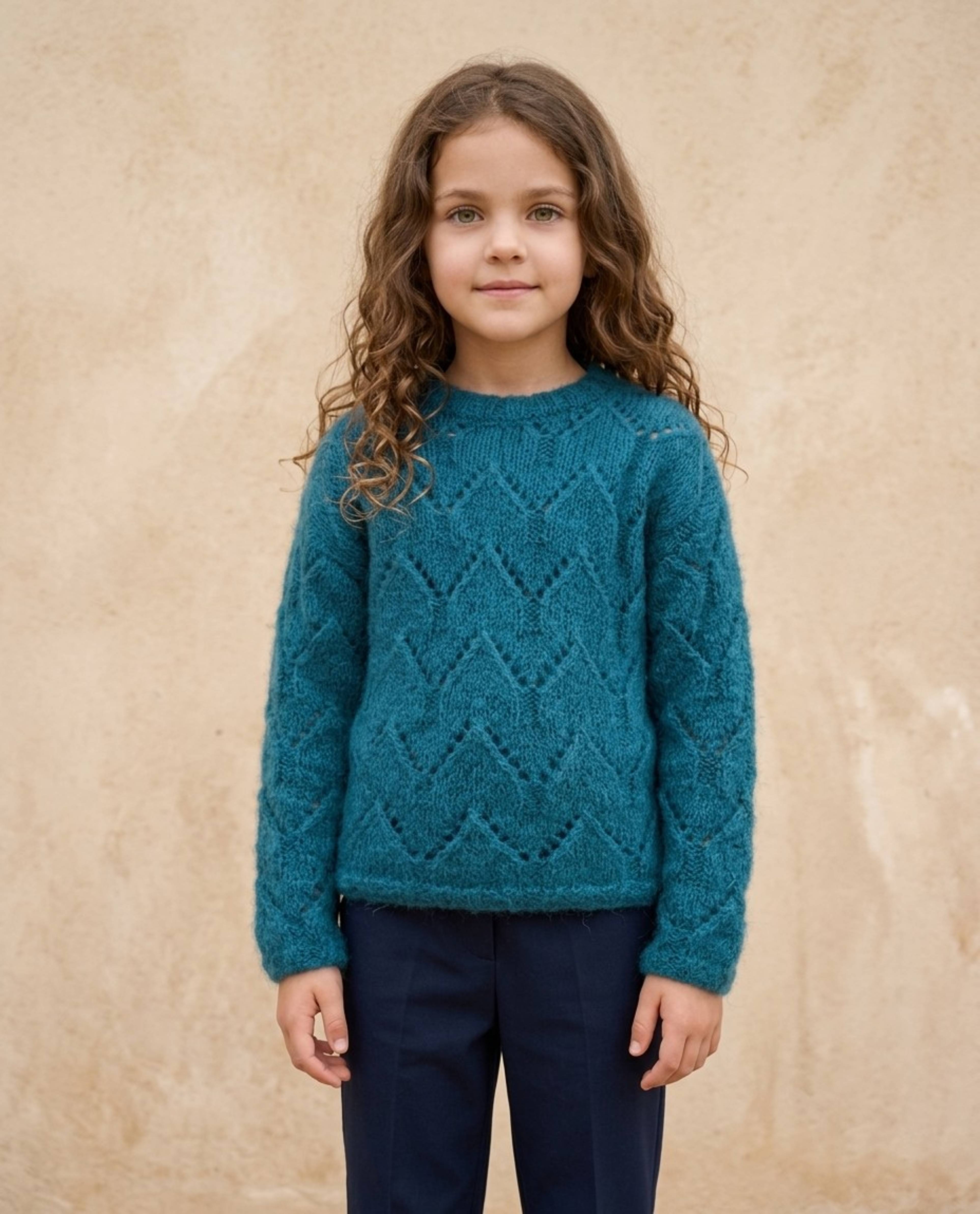 Modèle Pull Fille Carole