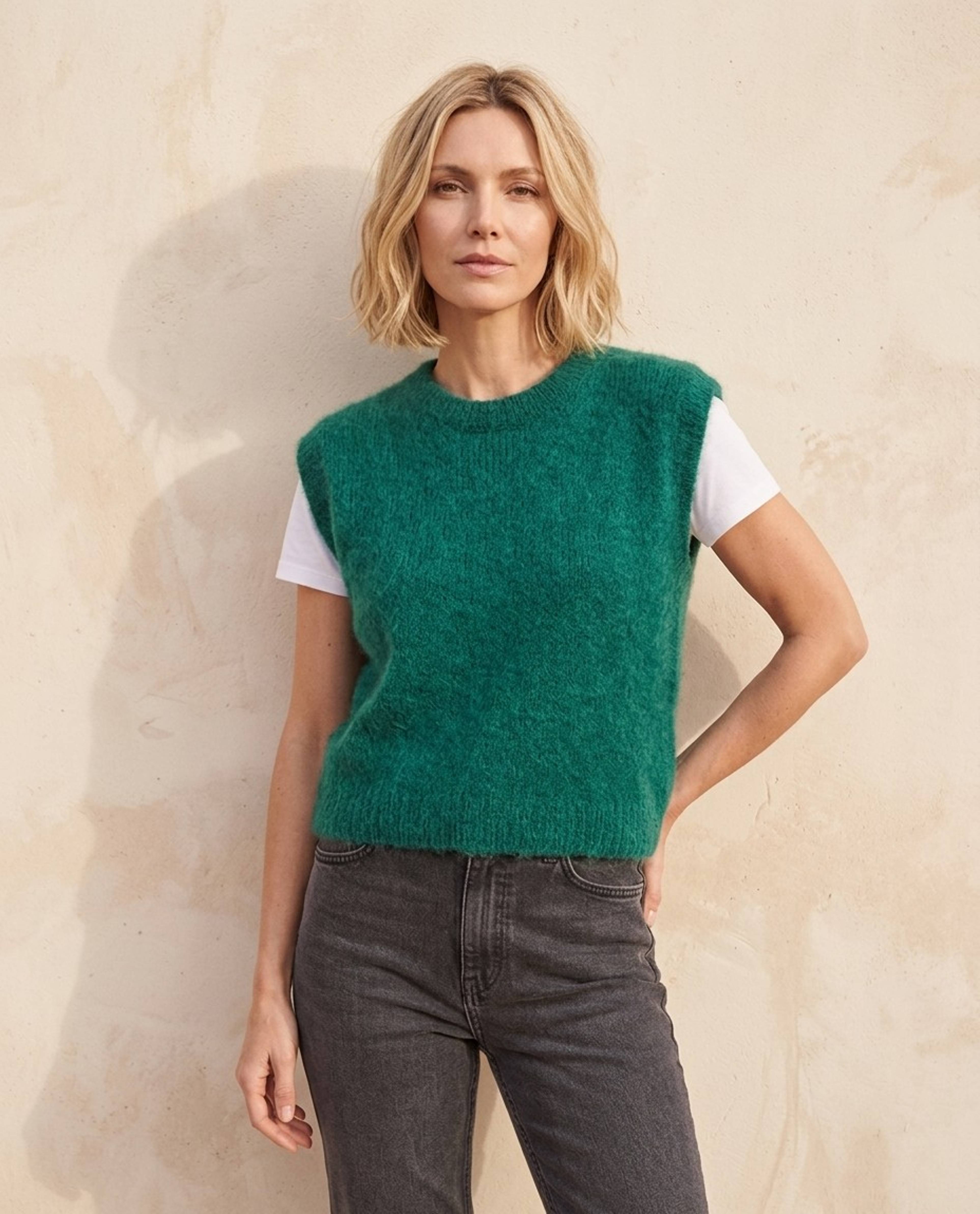 Modèle Pull Sans Manches Femme Léontine