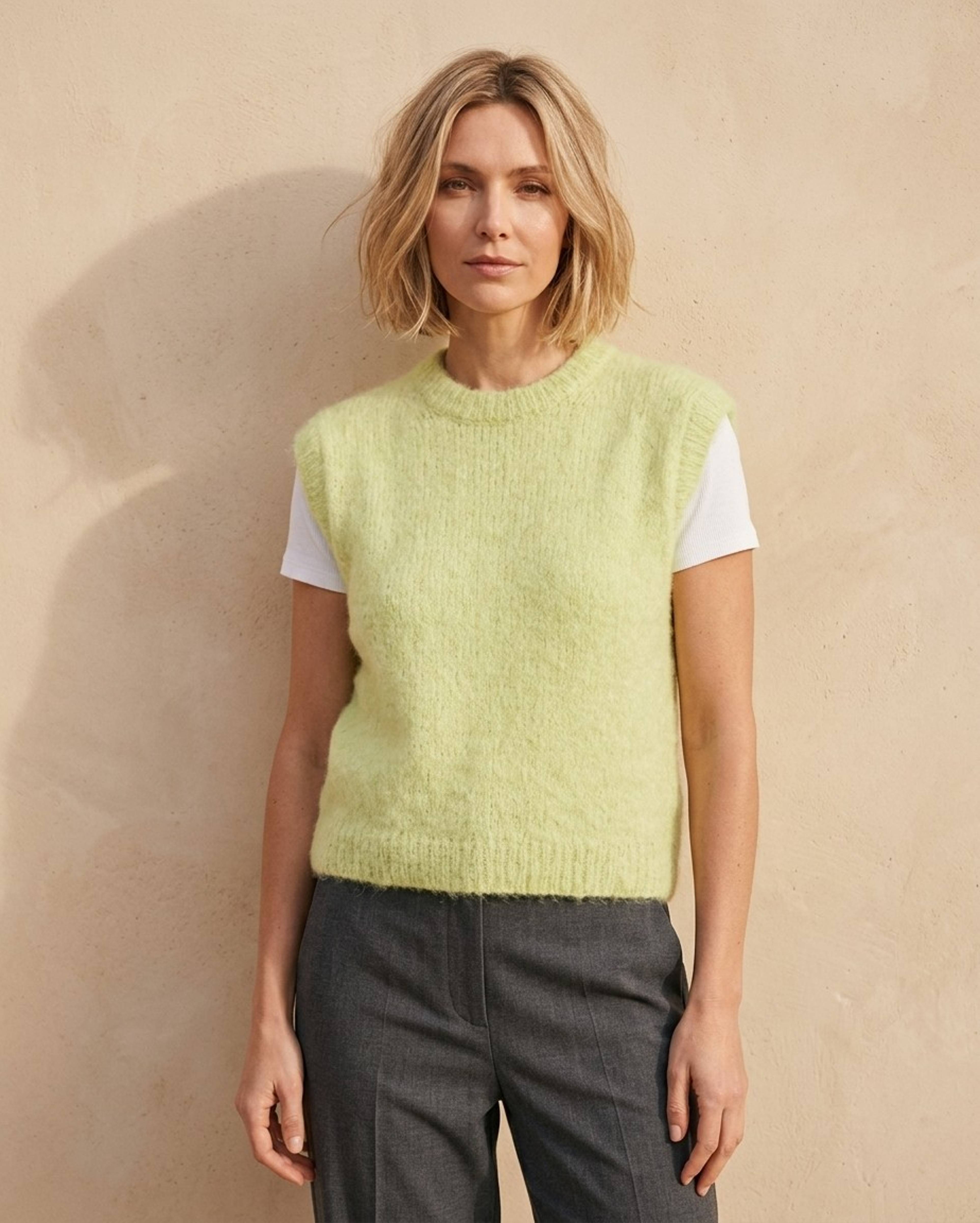 Modèle Pull Sans Manches Femme Léontine