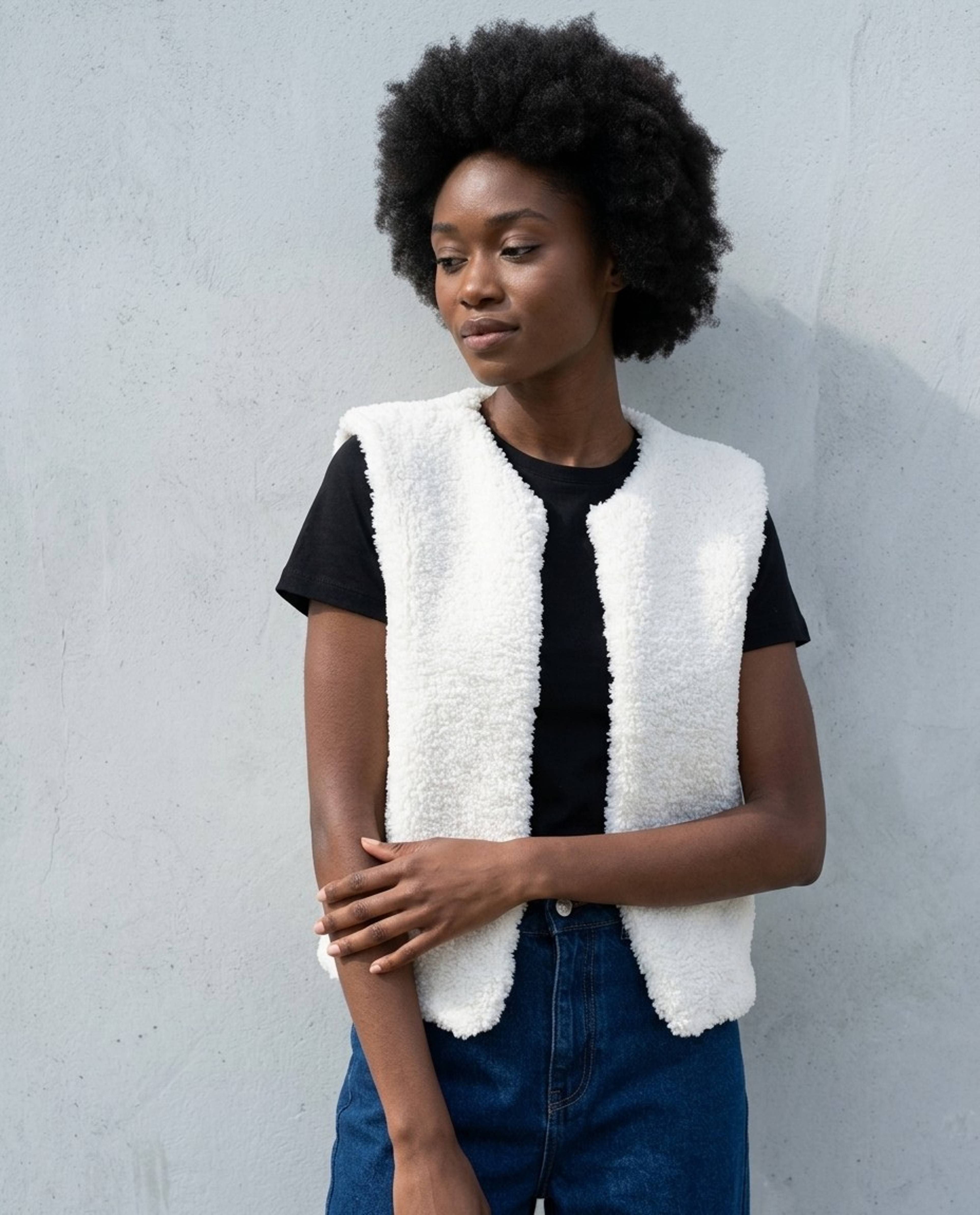Modèle Gilet Sans Manches Sherpa