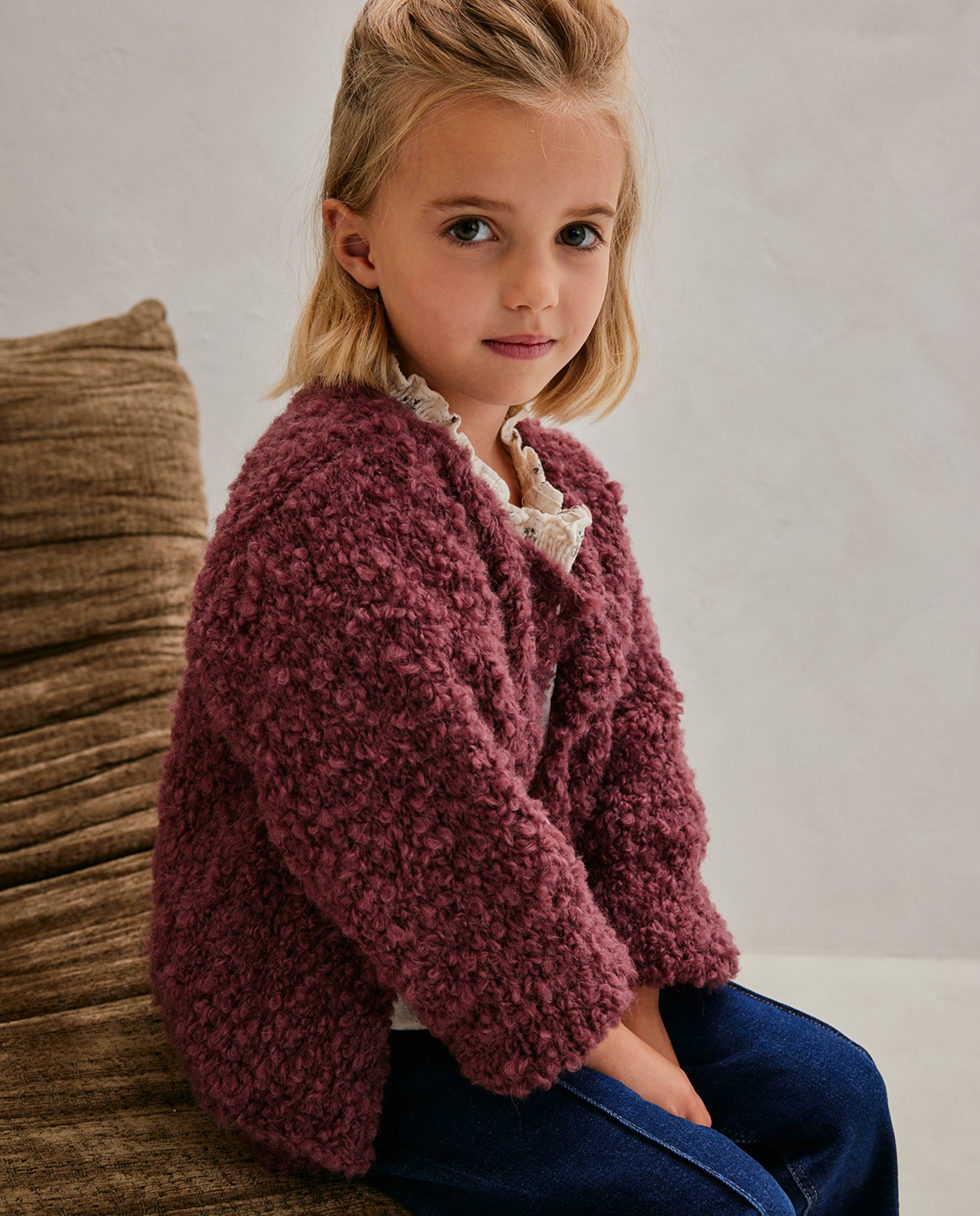 Modèle Veste Fille Prune