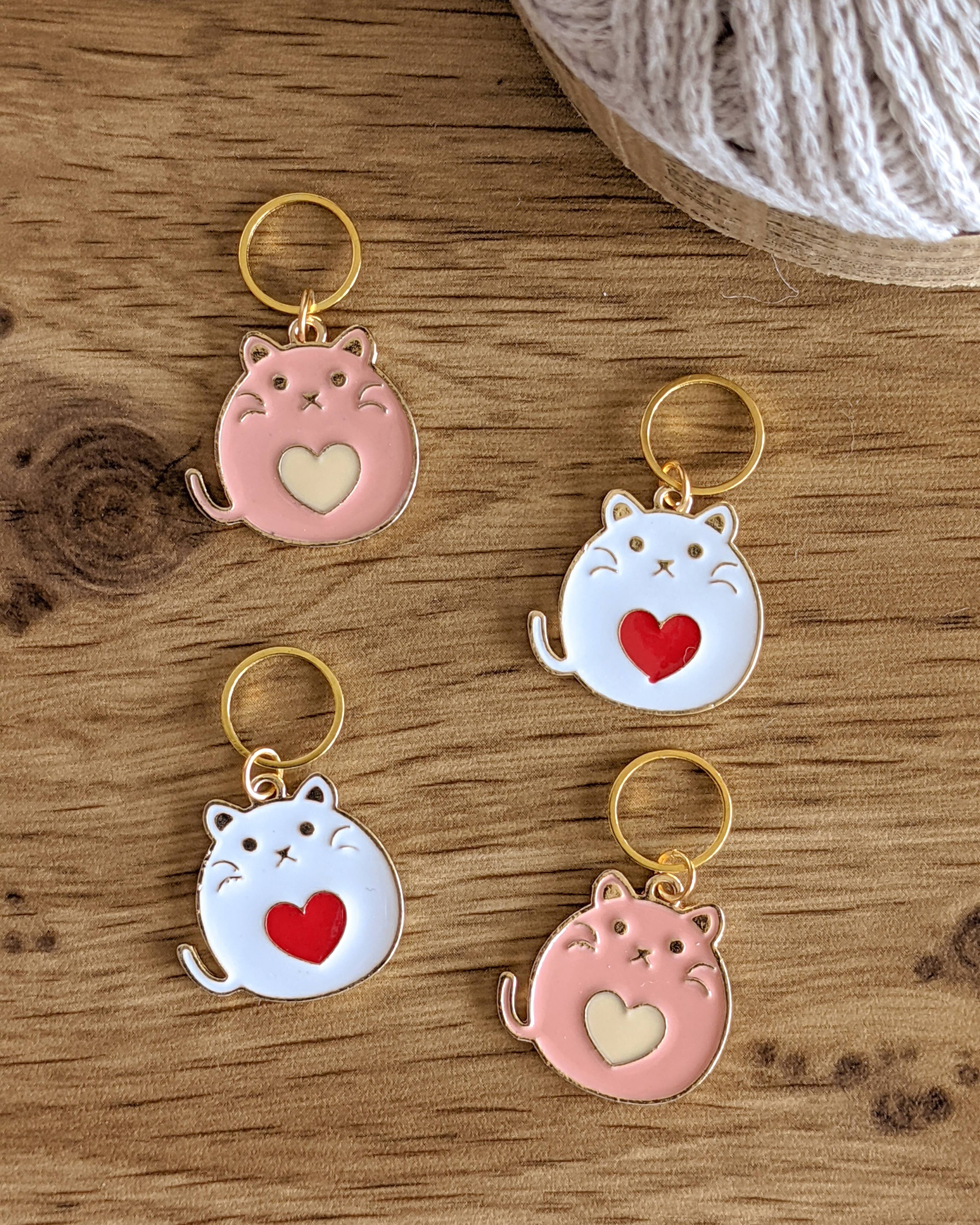 Anneaux Marqueurs Chat Lot De 4
