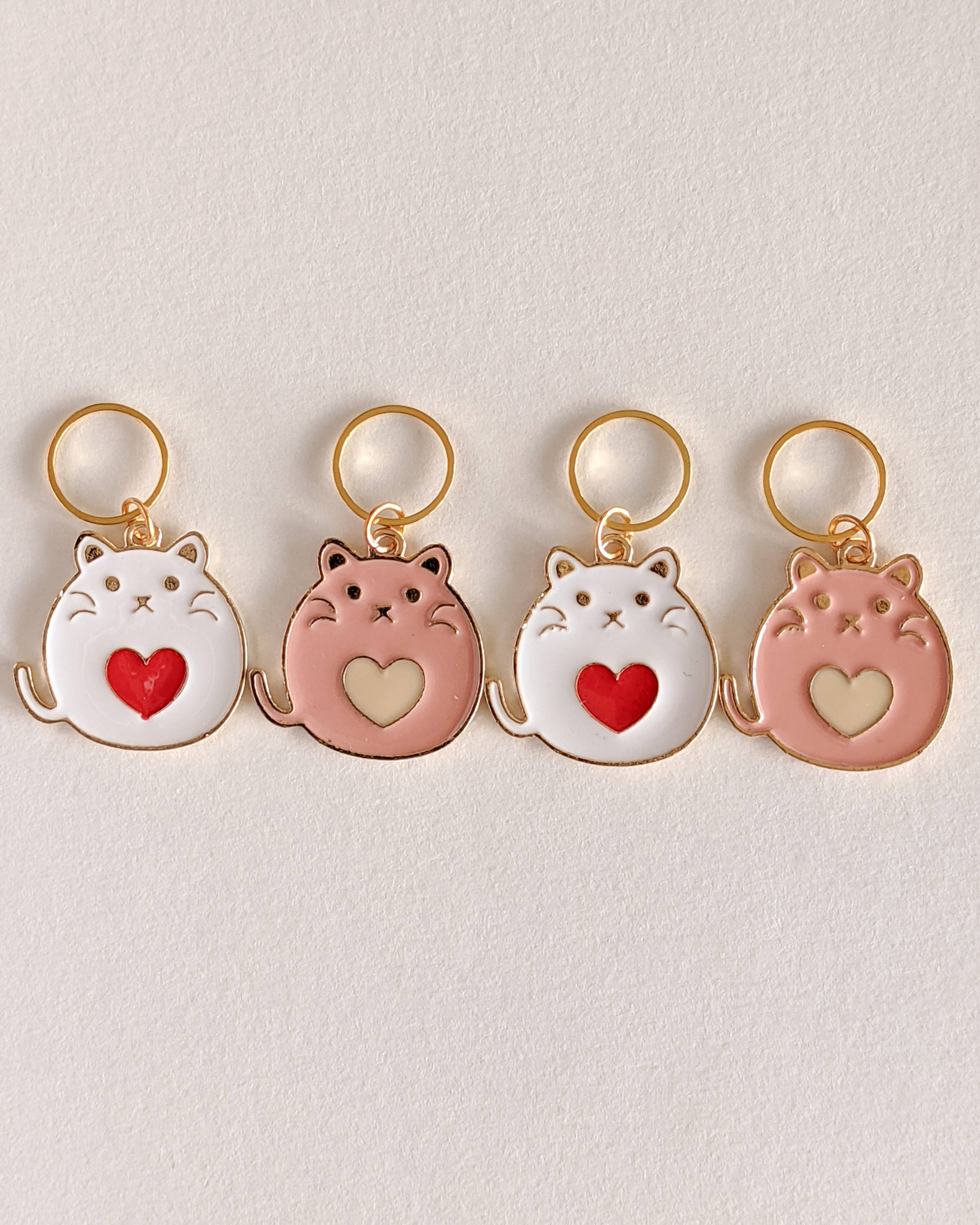 Anneaux Marqueurs Chat Lot De 4