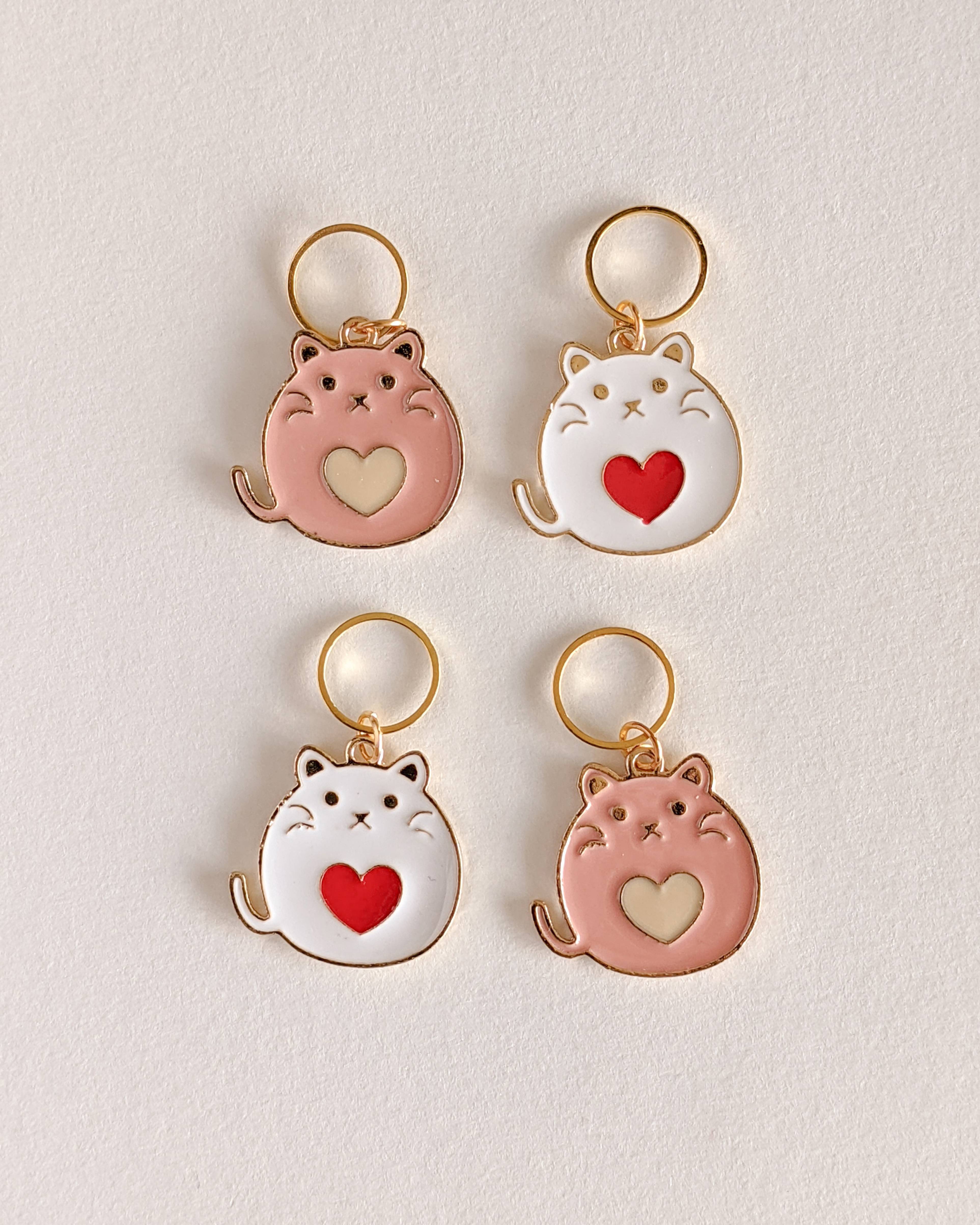 Anneaux Marqueurs Chat Lot De 4