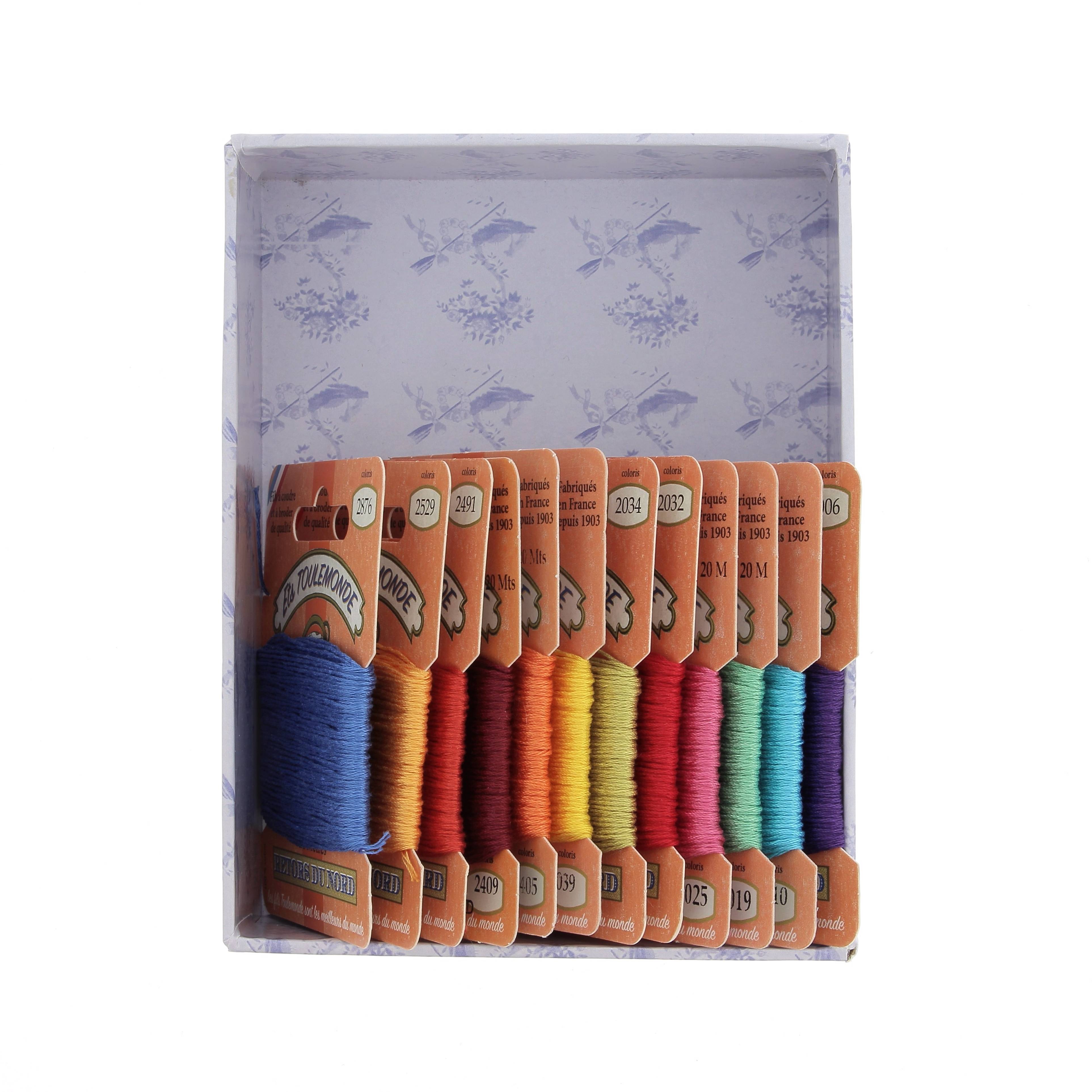 Boîte De 12 Fils À Broder