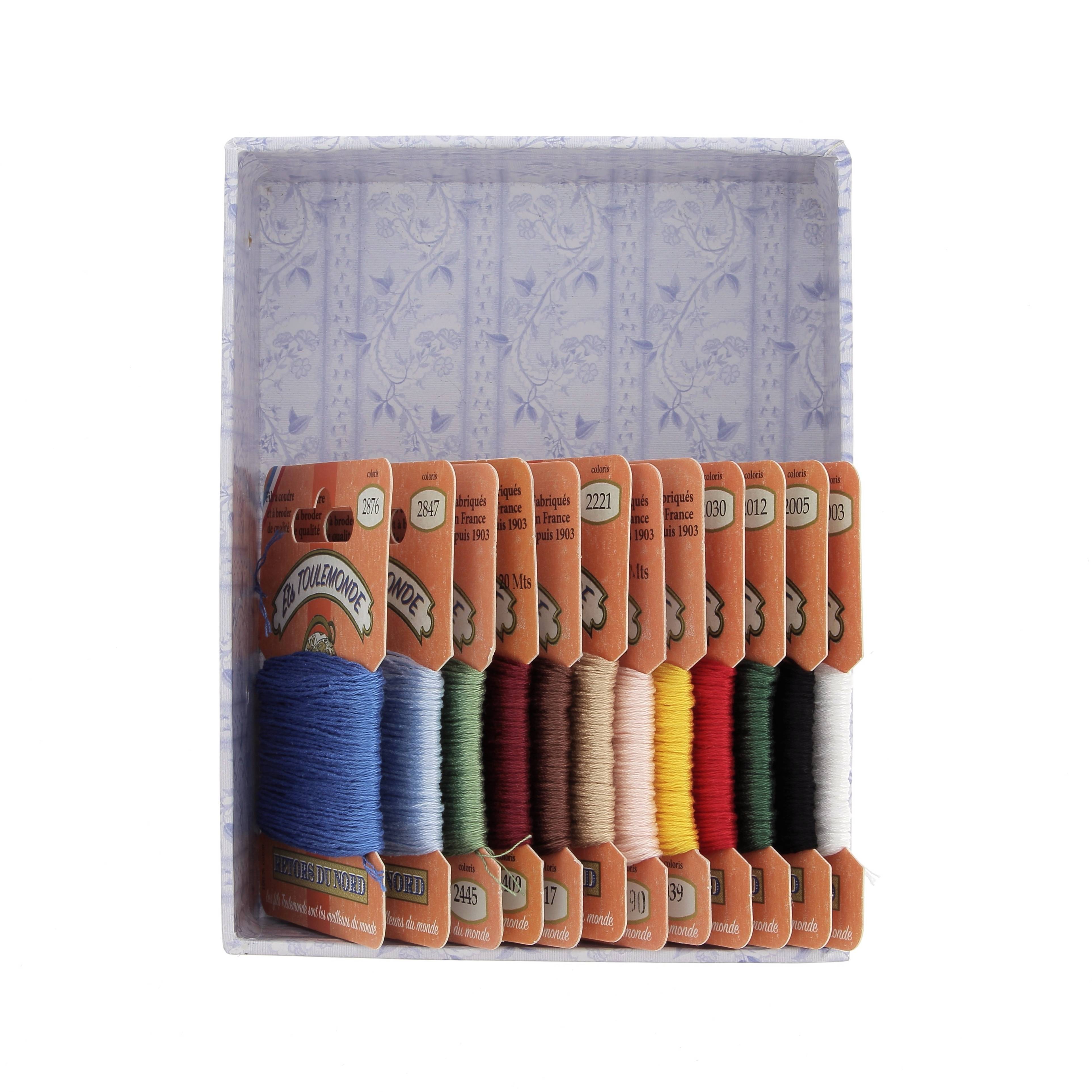 Boîte De 12 Fils À Broder