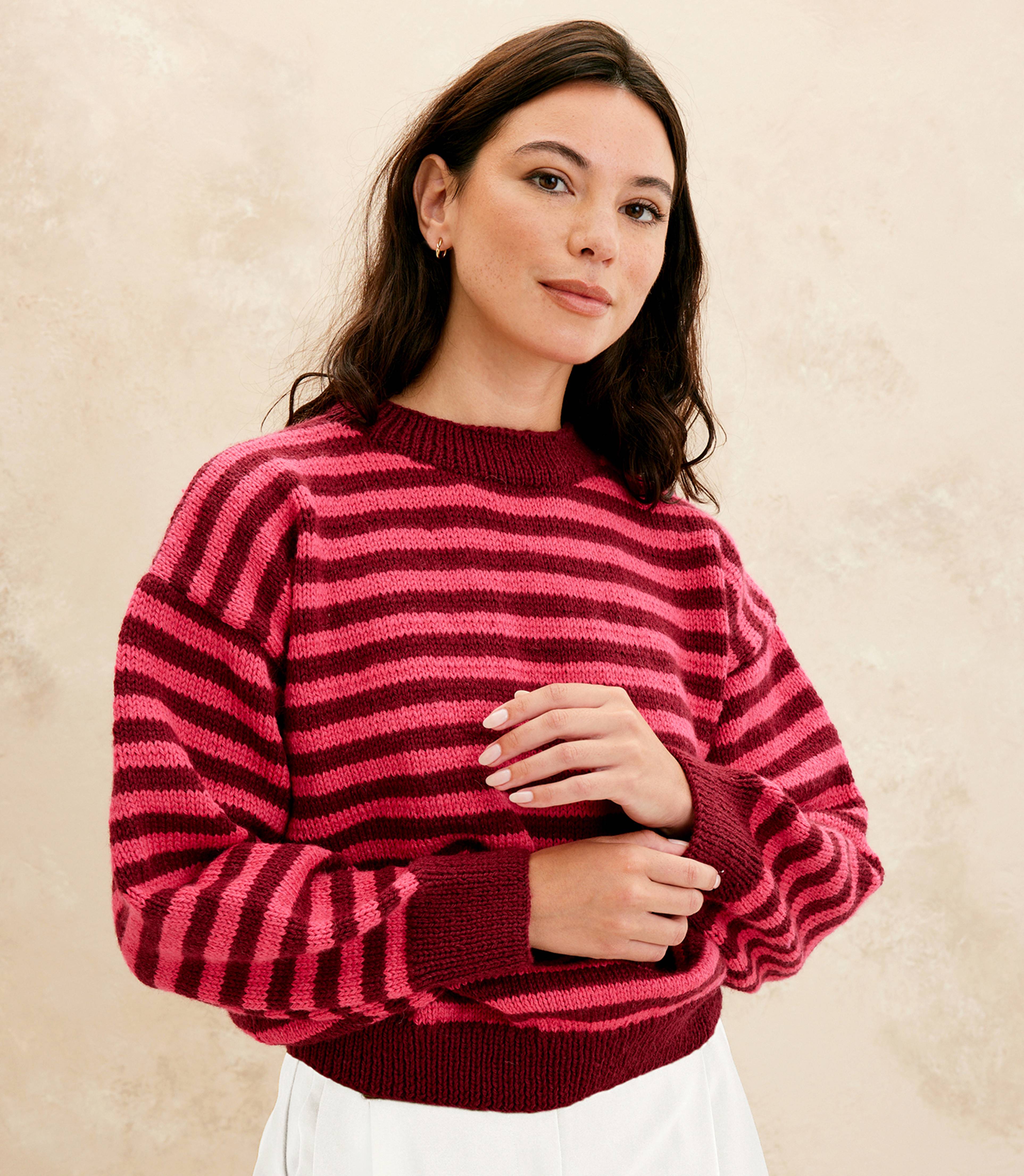 Modèle Pull Femme Ypolite Rayé