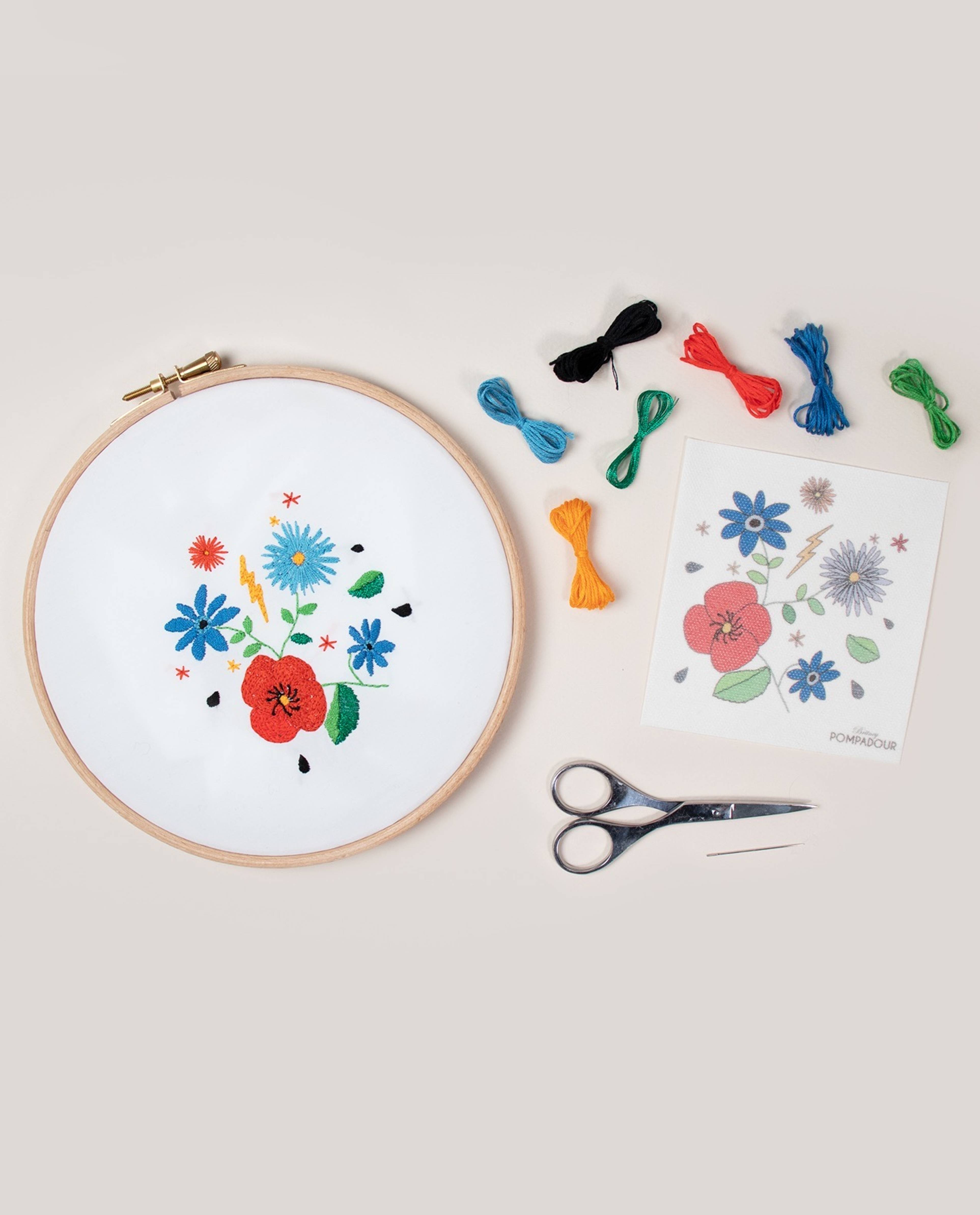 Flower Embroidery Kit