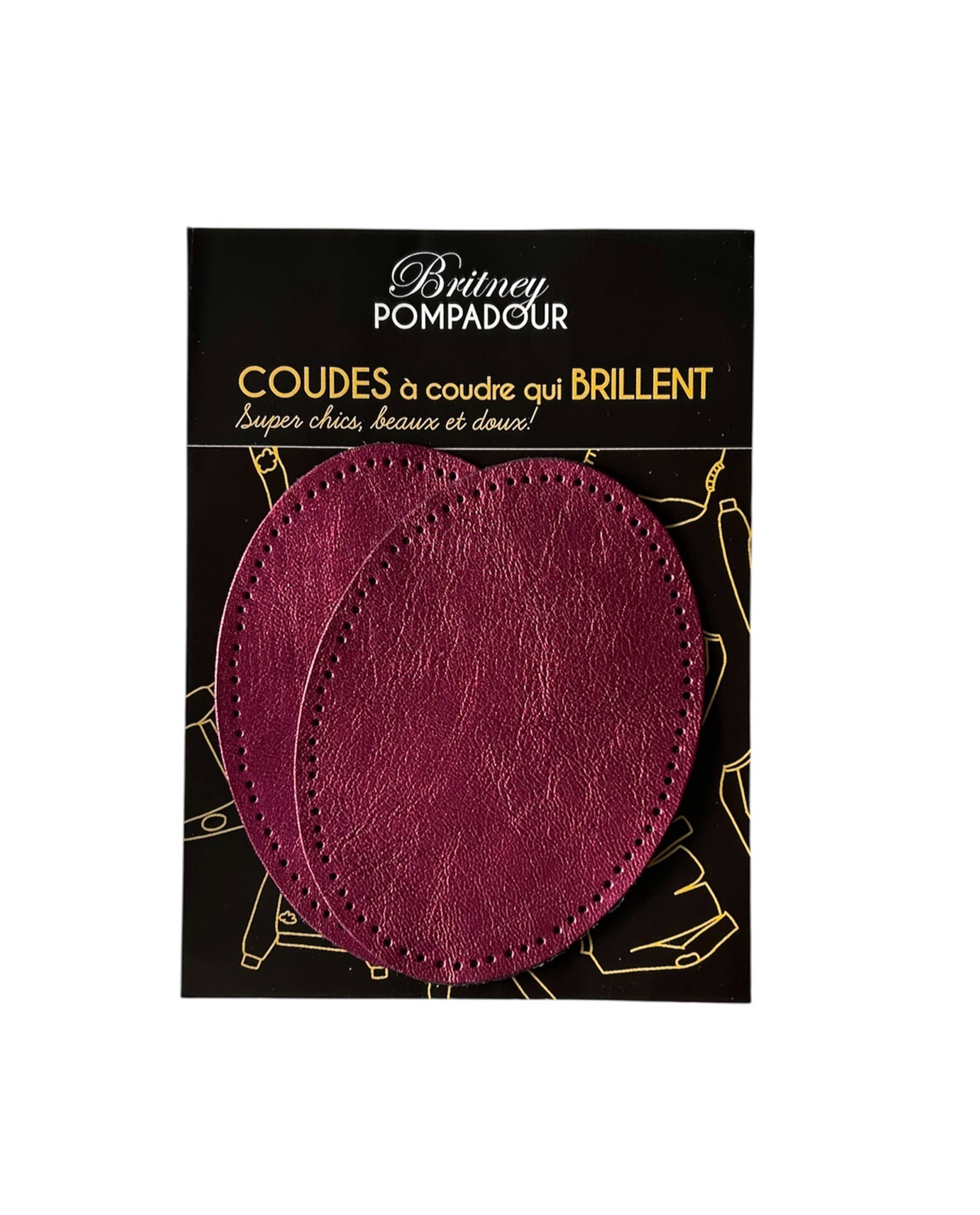 Shiny Leather Oval Elbow Patch