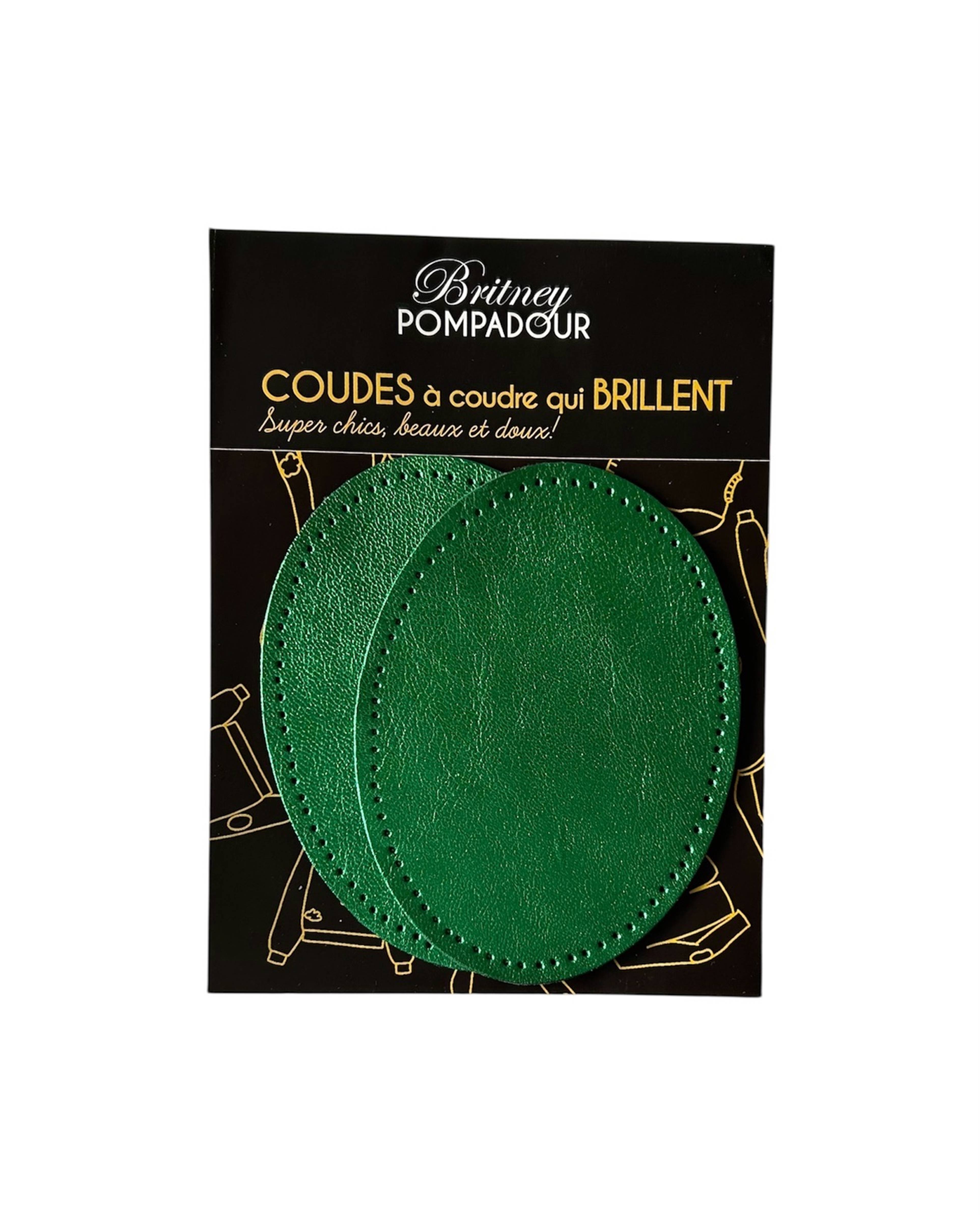Shiny Leather Oval Elbow Patch