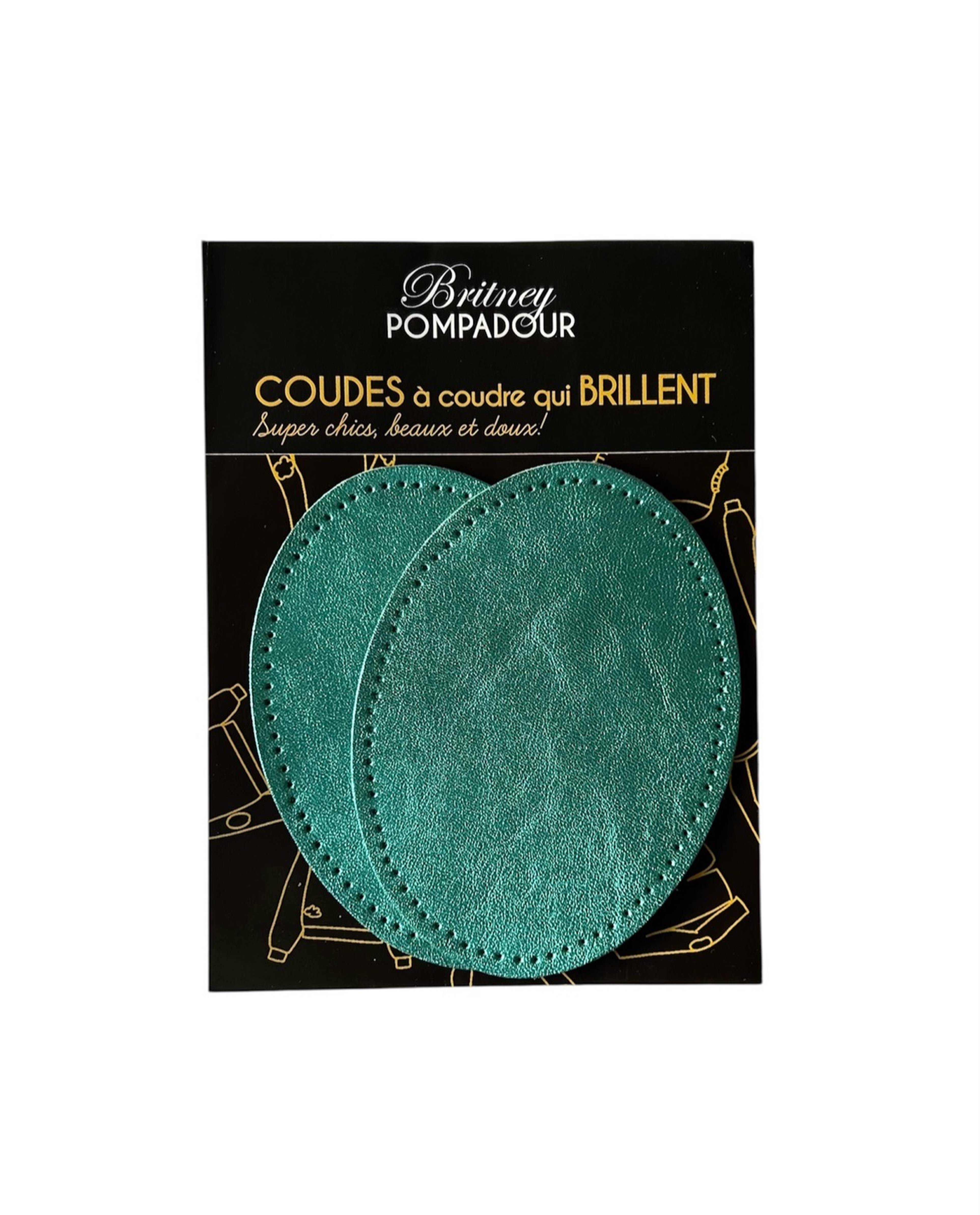 Shiny Leather Oval Elbow Patch