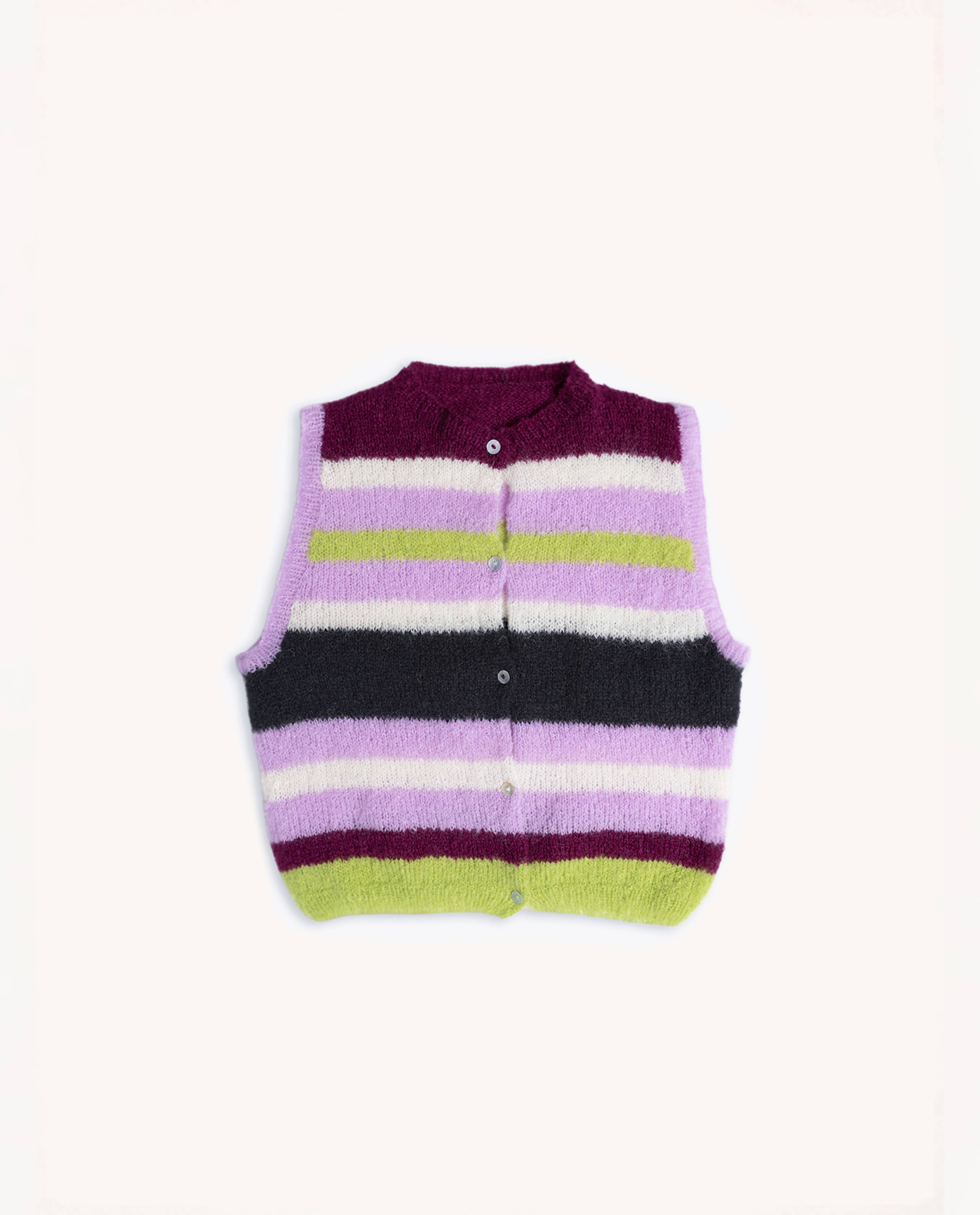 Modèle Gilet Femme Rayé Robin