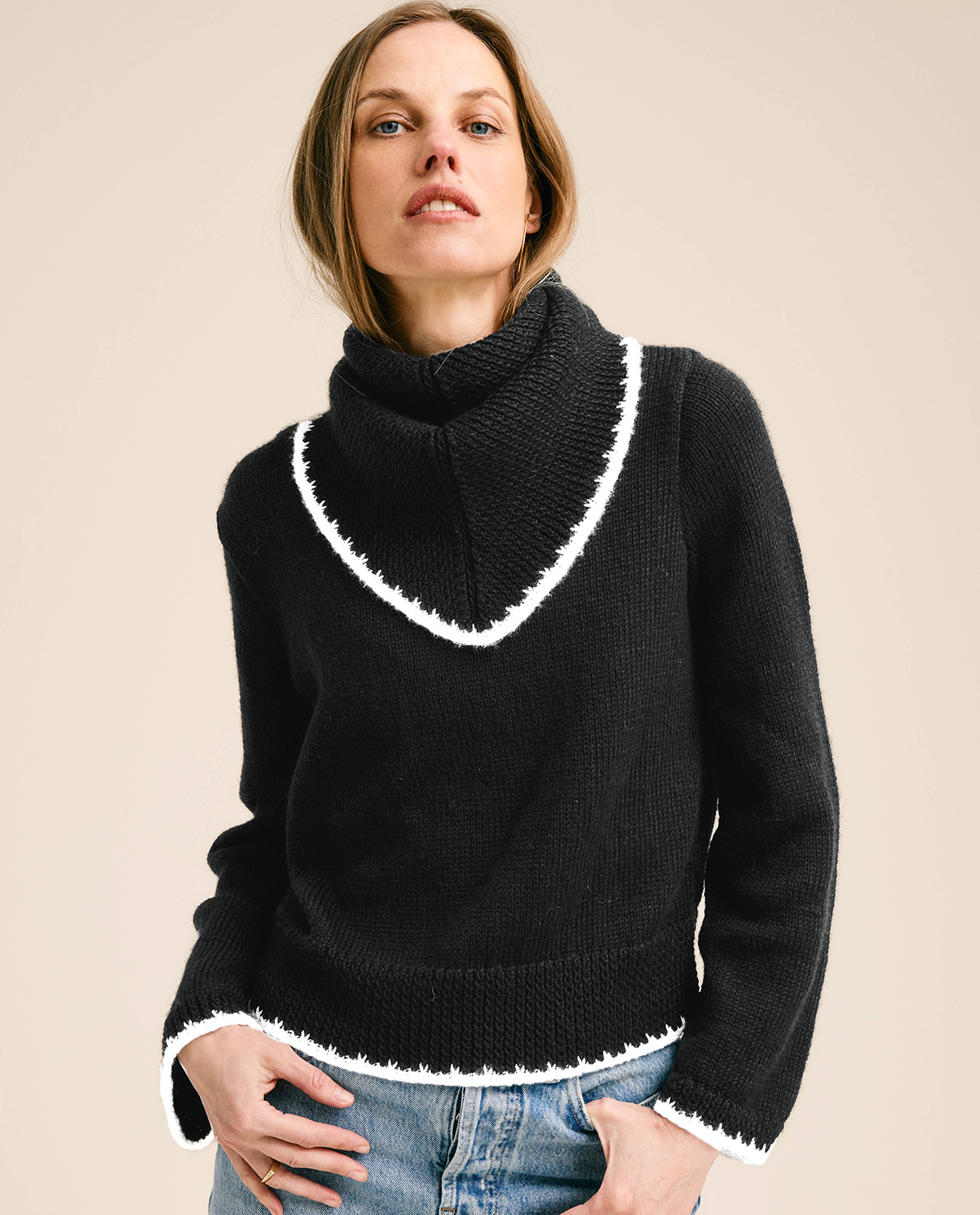 Modèle Pull Et Bandana Femme Romane