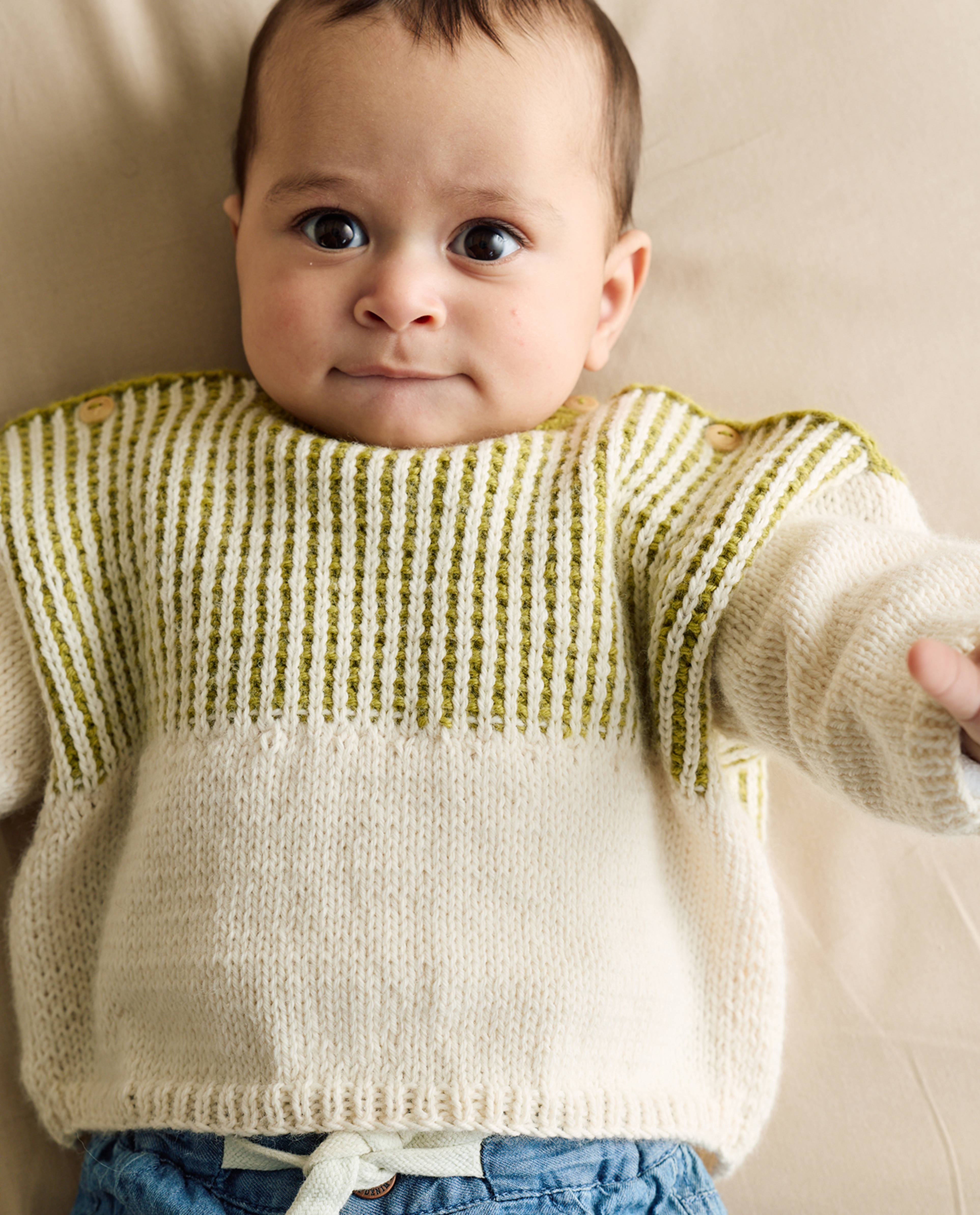 Modèle Pull Layette Omère
