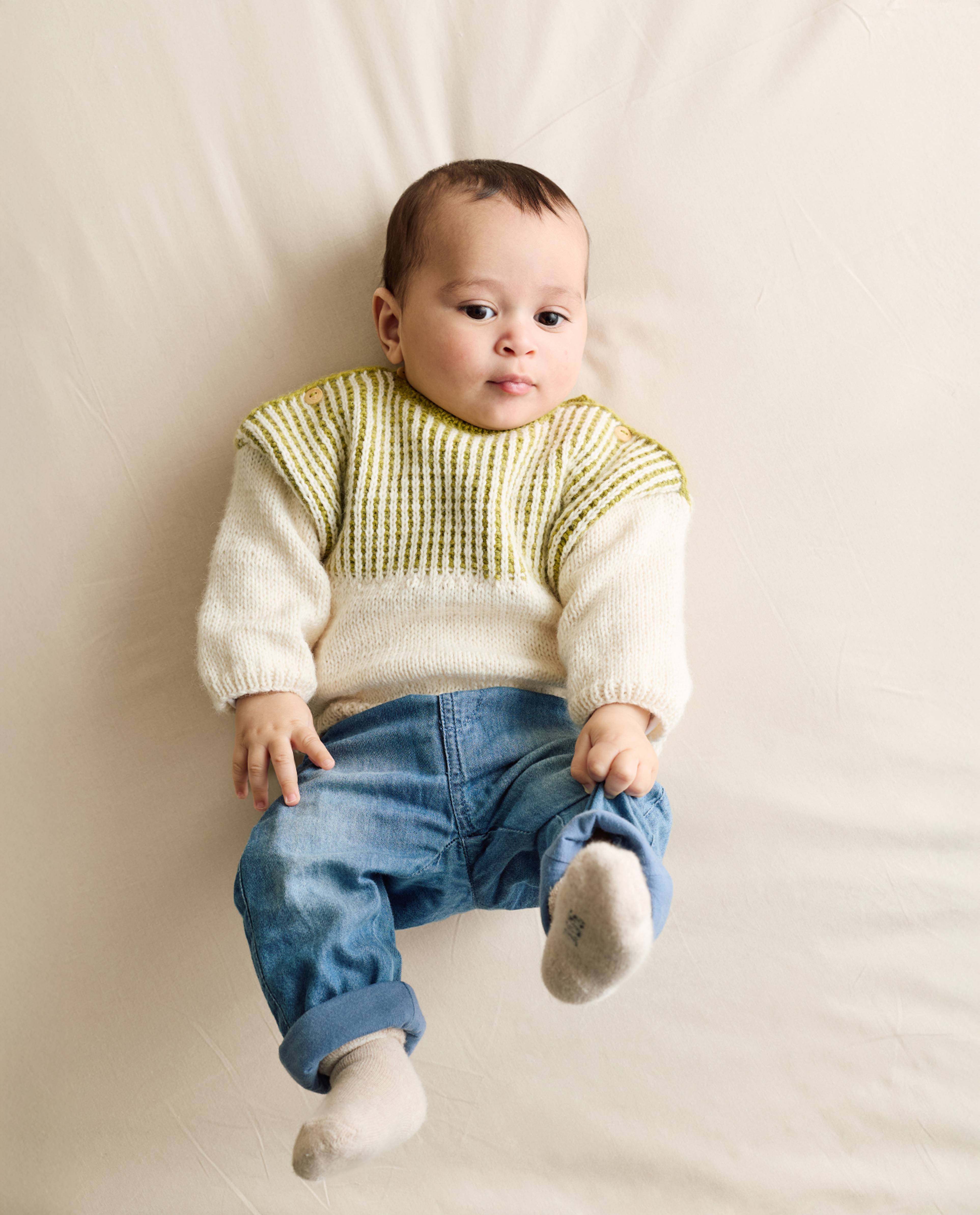 Modèle Pull Layette Omère
