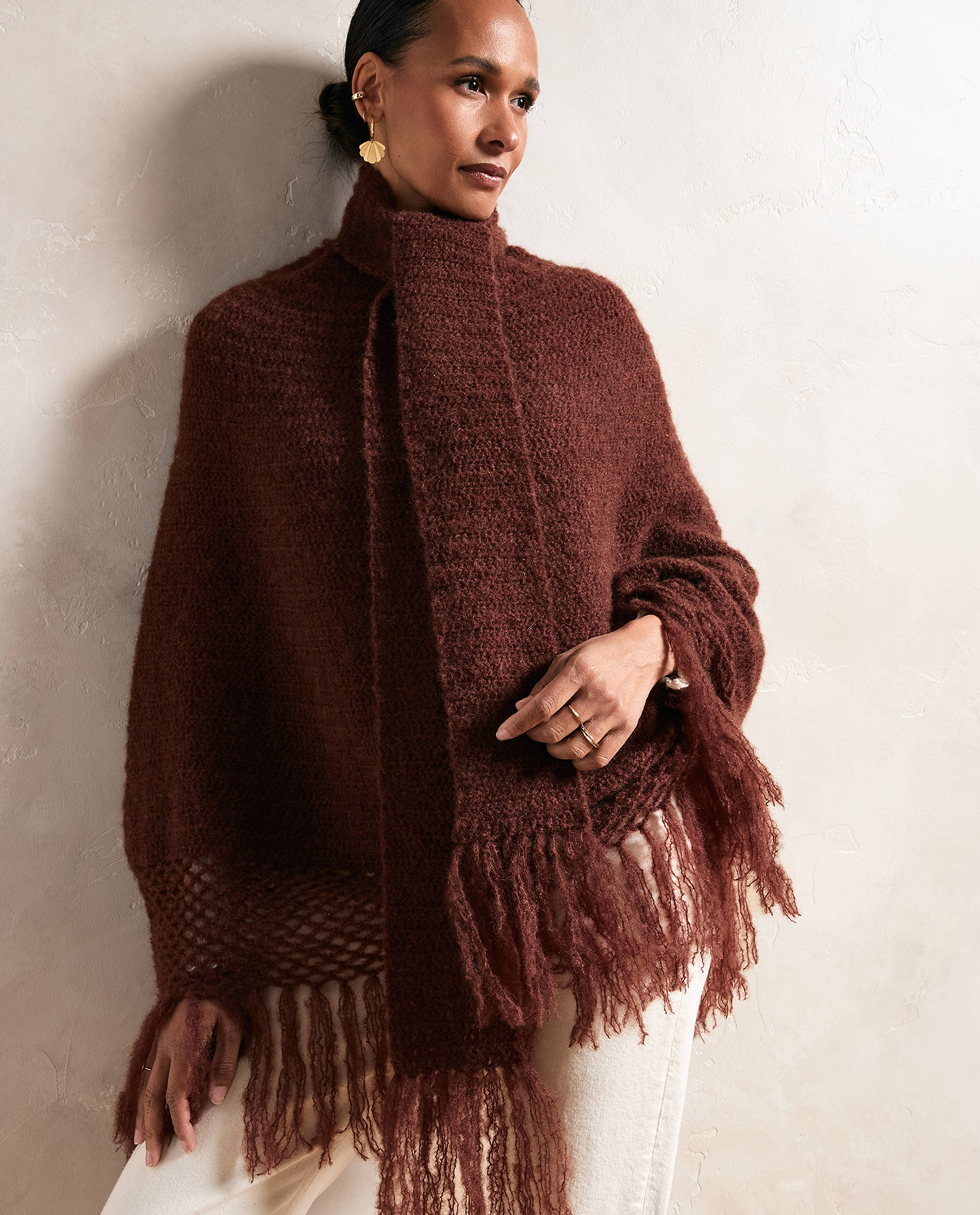 Modèle Poncho Et Écharpe Femme Aurélia