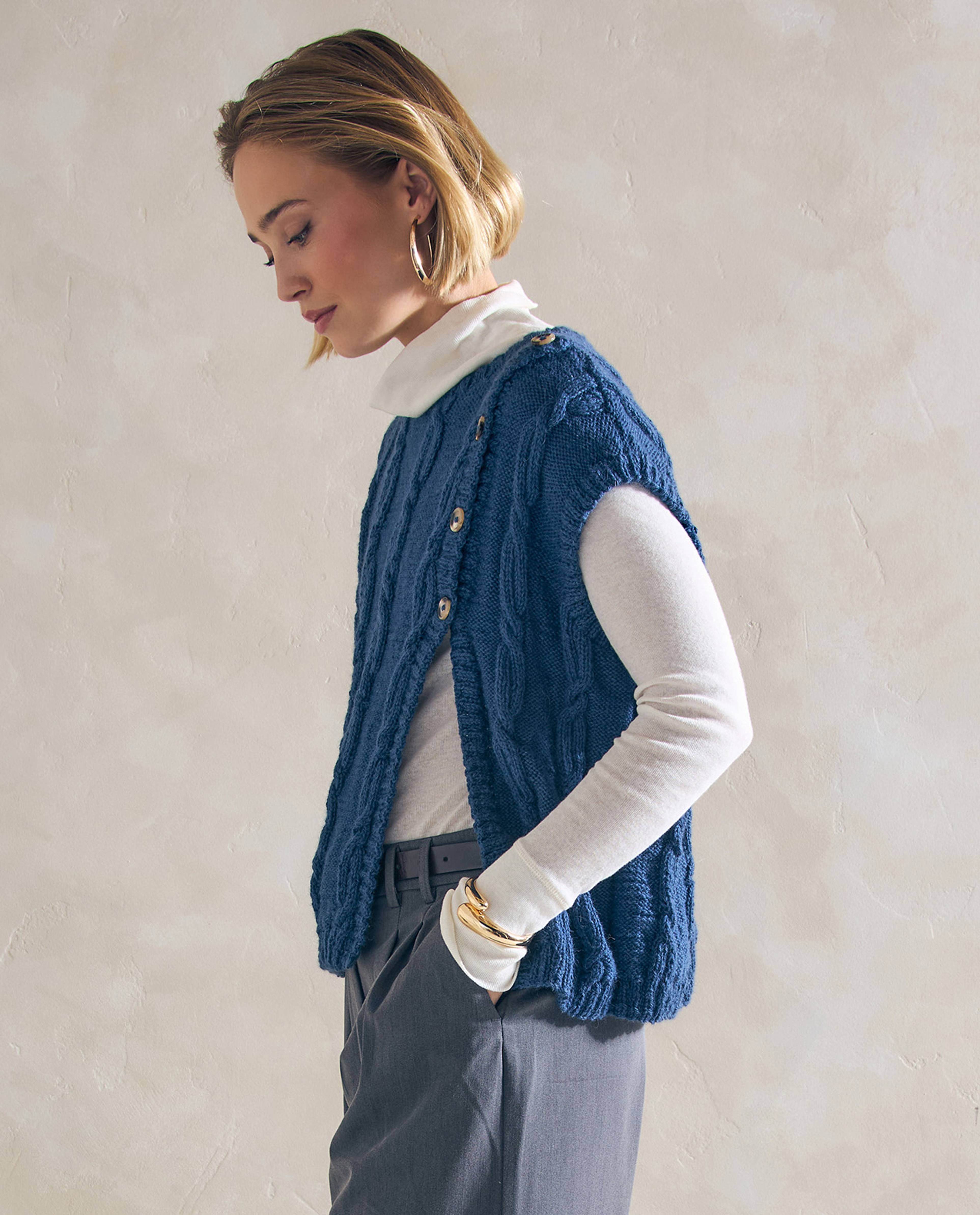 Modèle Pull Sans Manche Femme Cora
