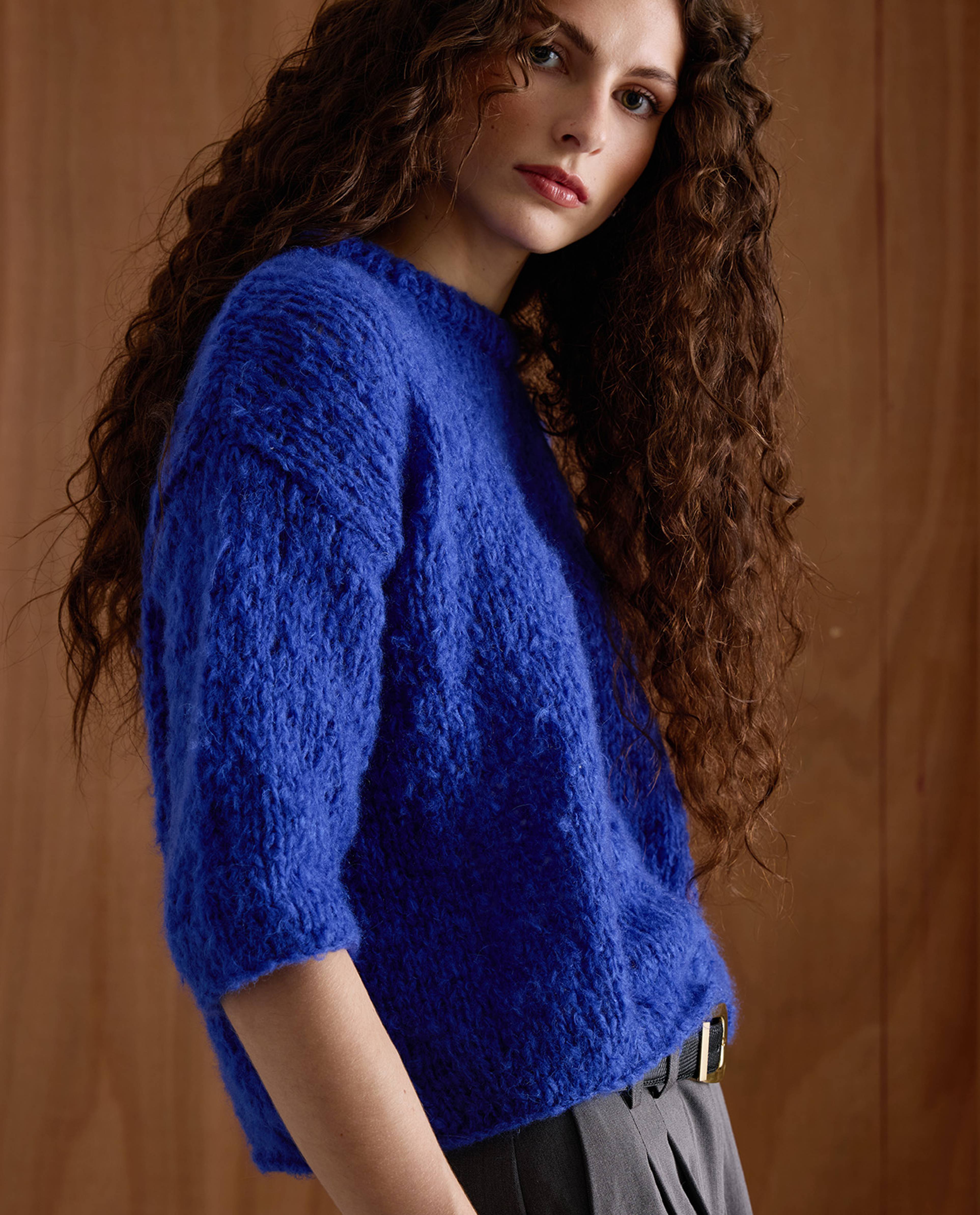 Modèle Pull Manches Courtes Femme Tina