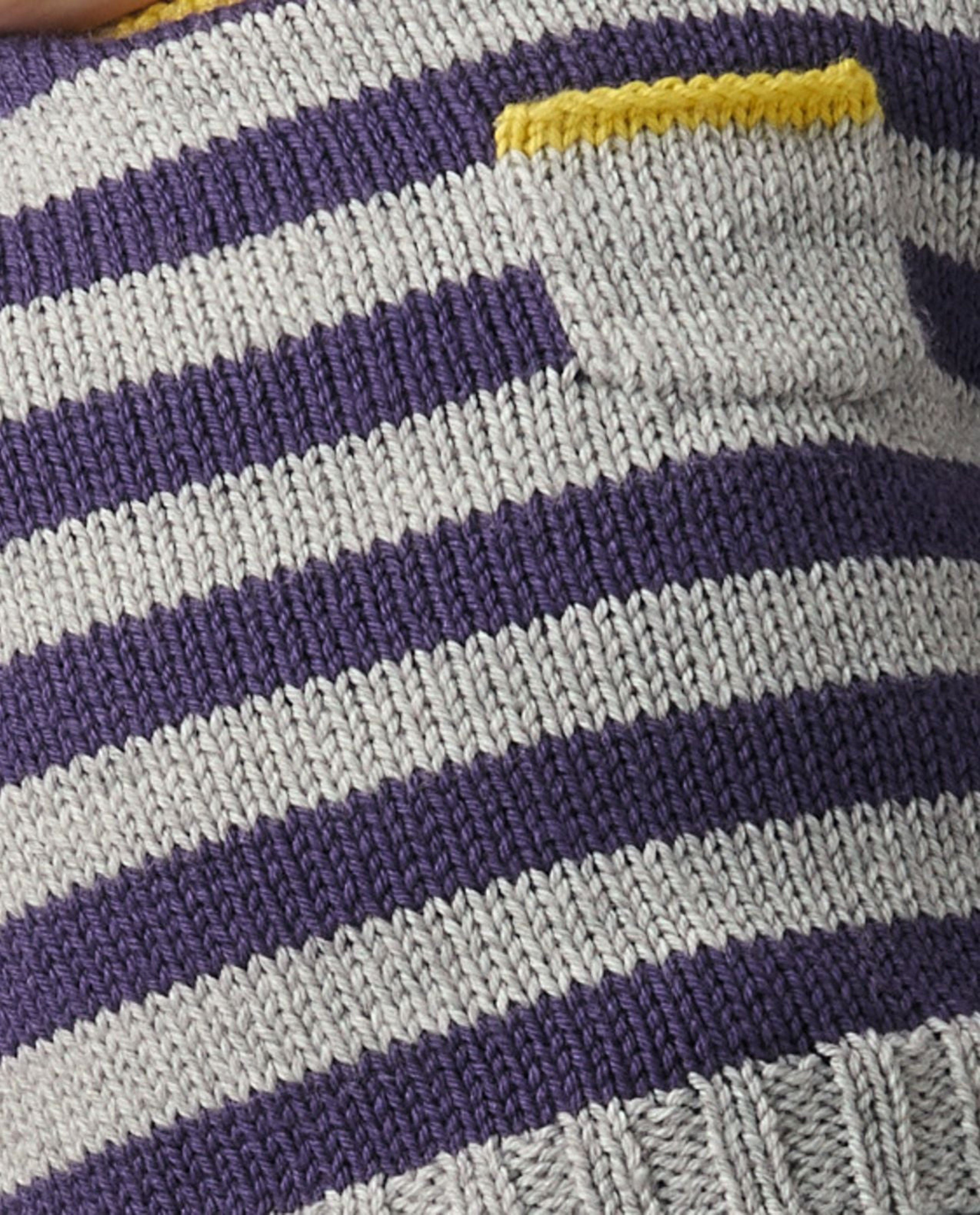 Modèle Brassière Rayée Layette Lambswool