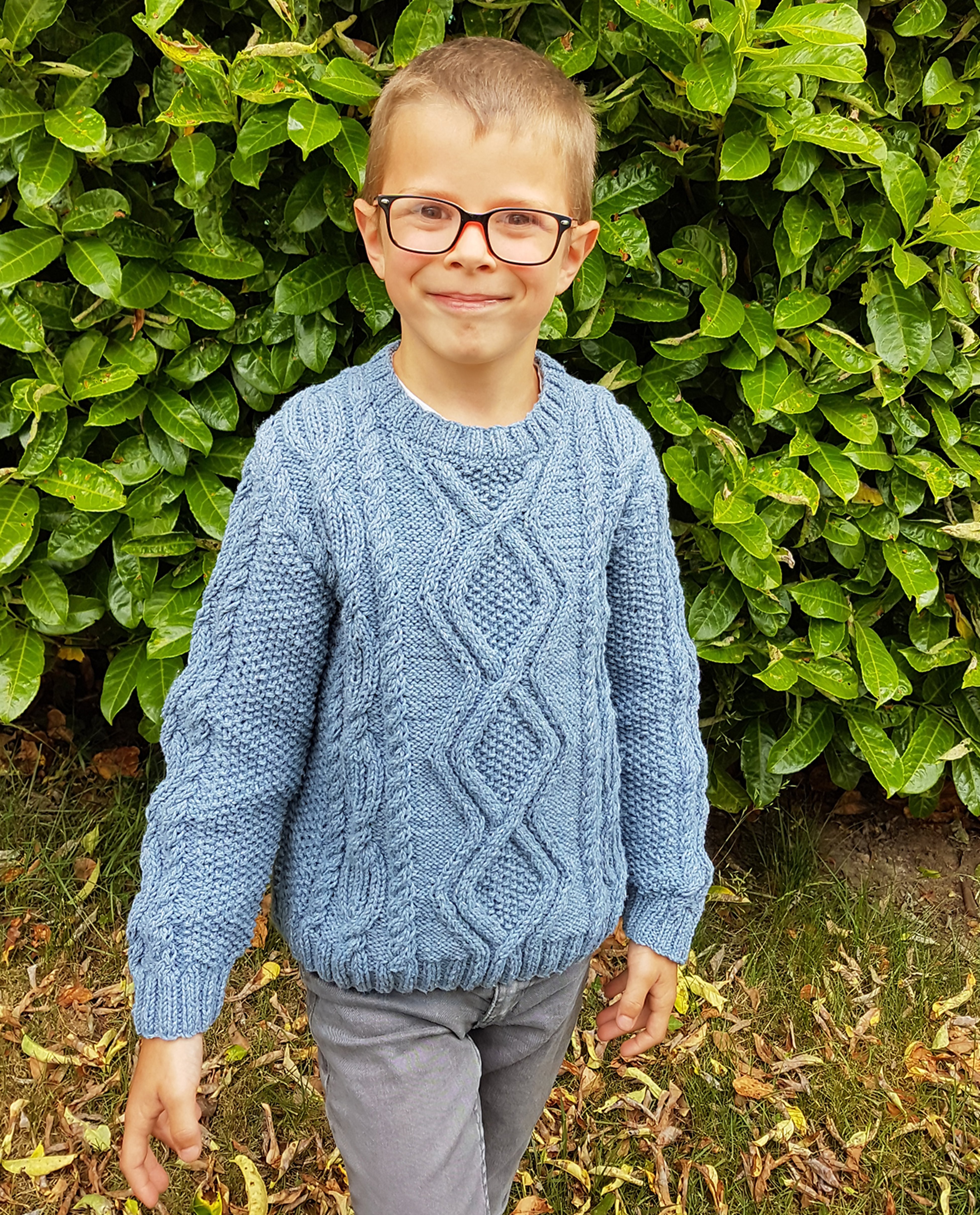 Dimitri Boy's Sweater Pattern in Phil Ecojean