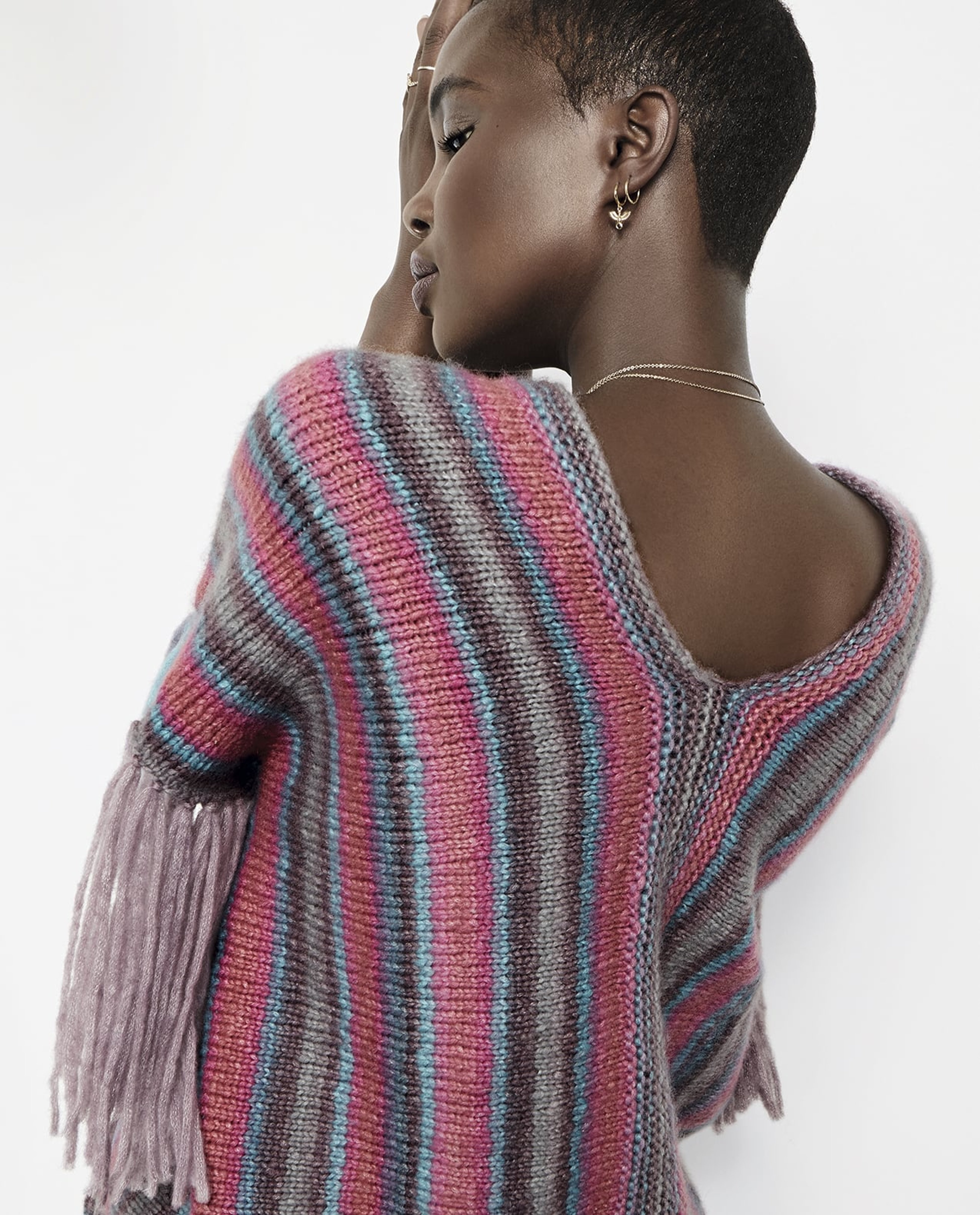 Dames Poncho Model Odile Phil Nuage