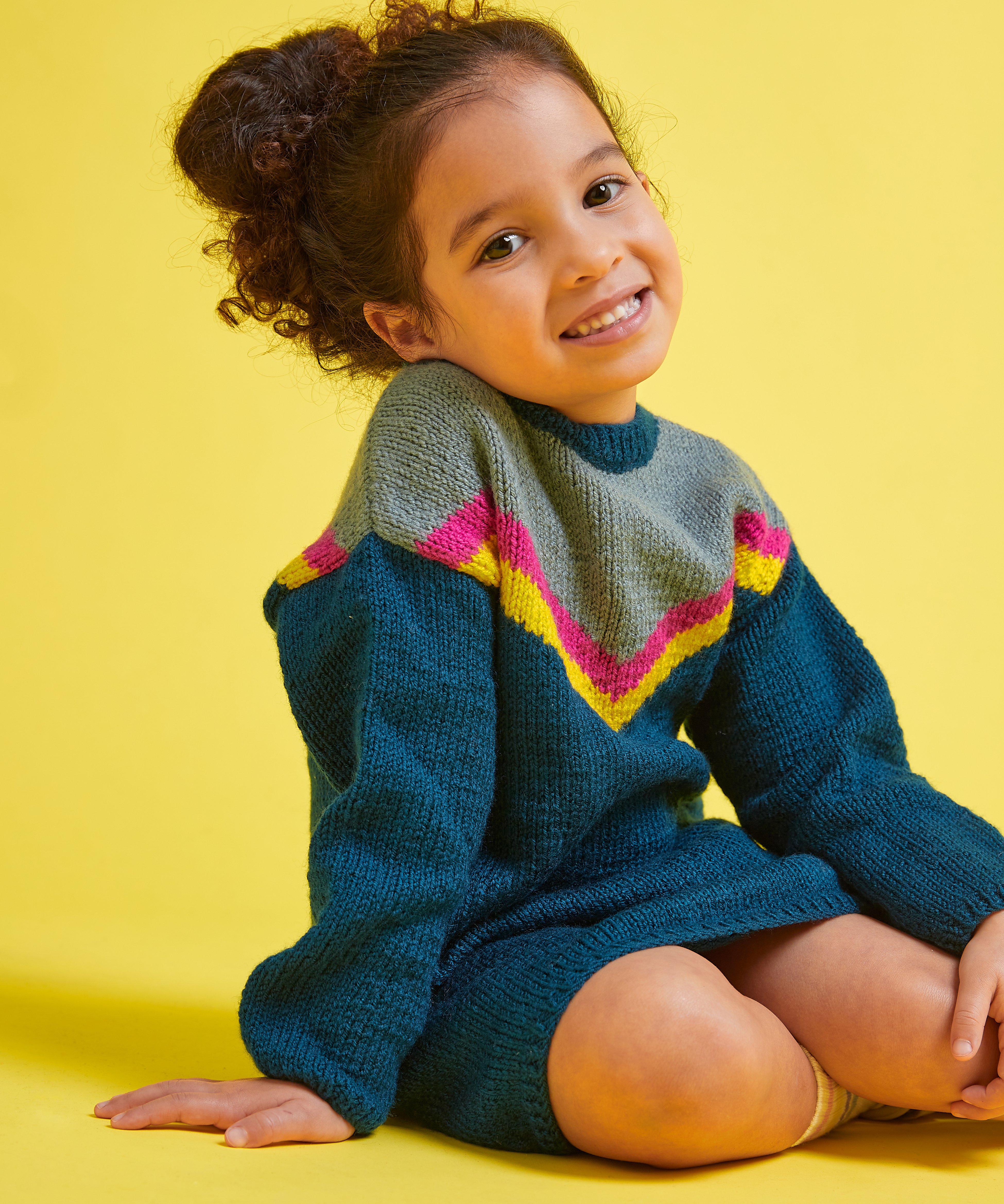 Modèle Enfant - Robe Jacquard Zoé