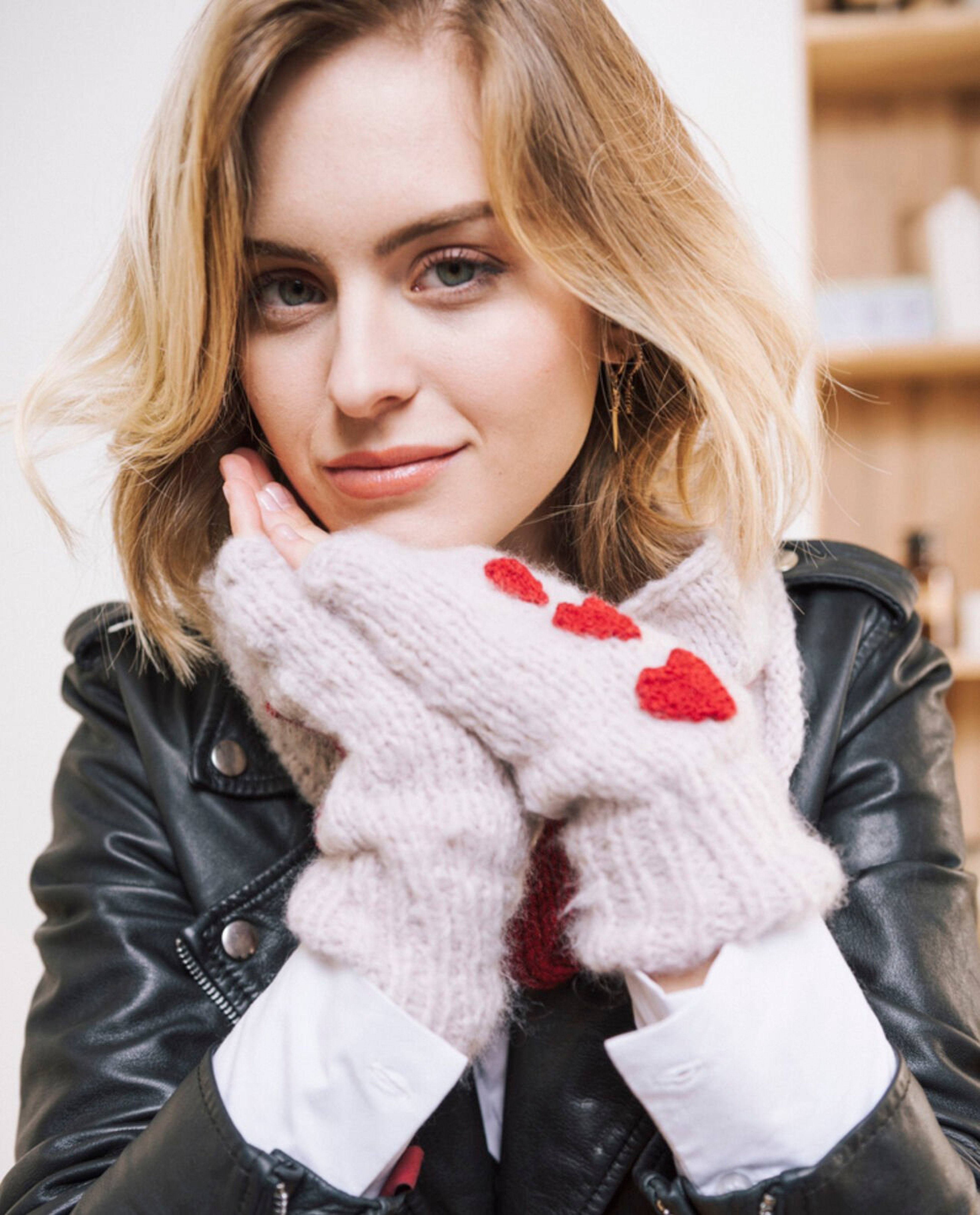 Vrouwelijke Hartvormige Handschoenen Patroon Phil Gourmand