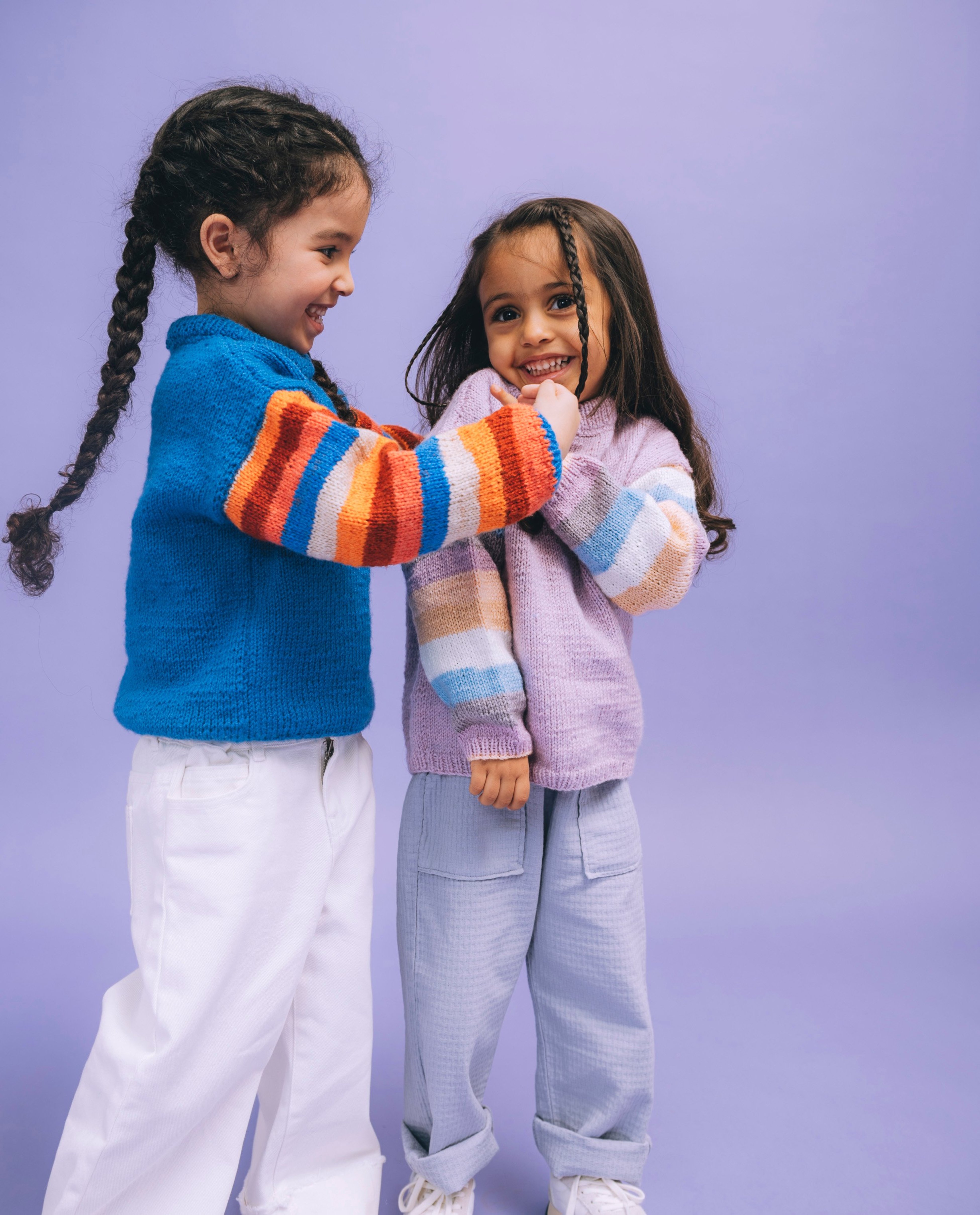 Modèle Pull Fille Juanita Lilas