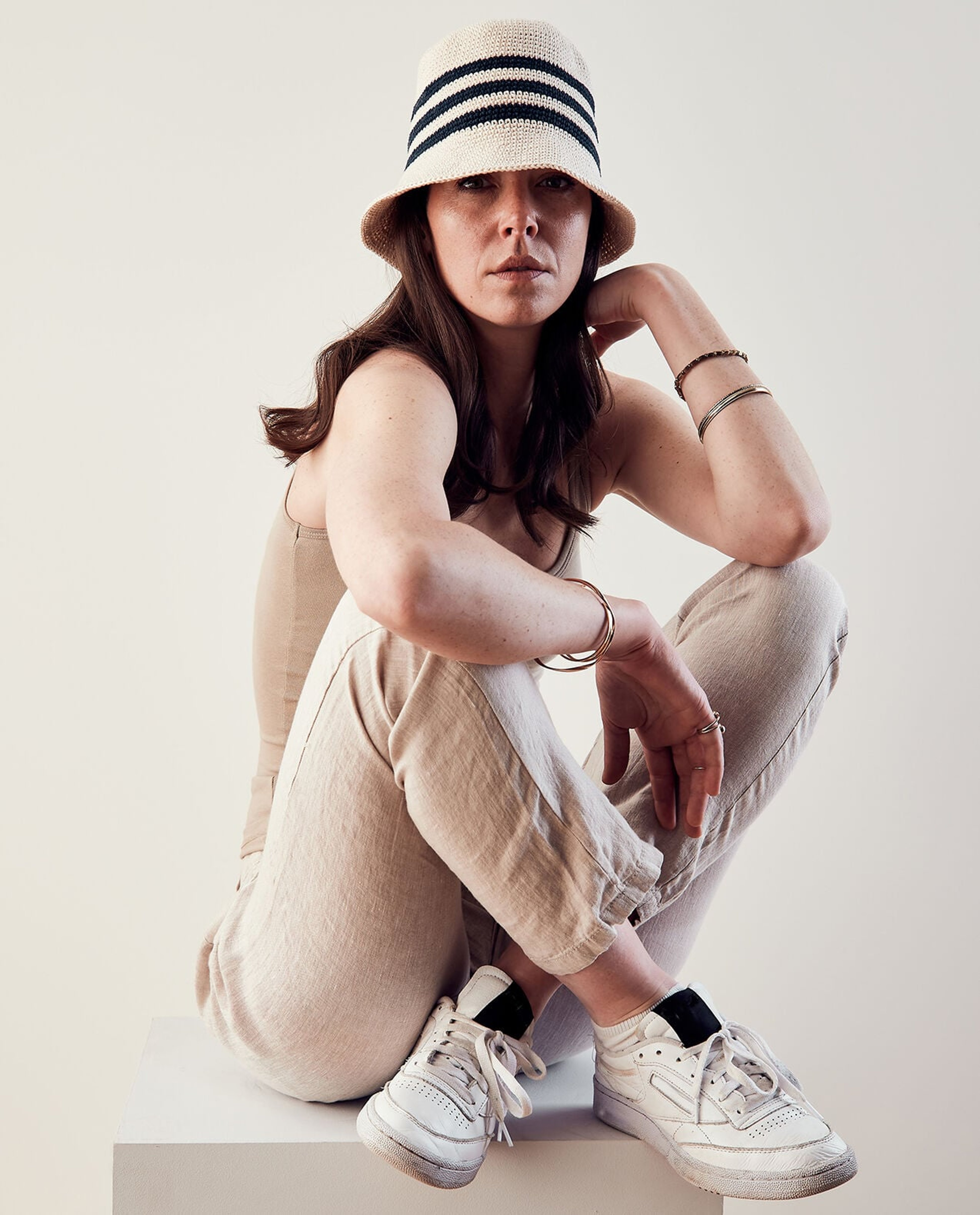 Striped Bob Model for Women